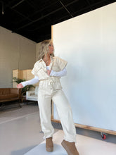 Load image into Gallery viewer, Longing Needs Utility Jumpsuit Oatmeal

