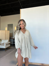 Load image into Gallery viewer, Maisy Girl Tiered Dress Ecru
