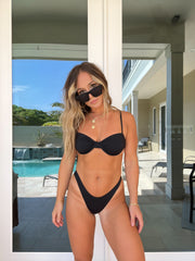 Queen B Bikini Bra Top Black – Chic by Ally B