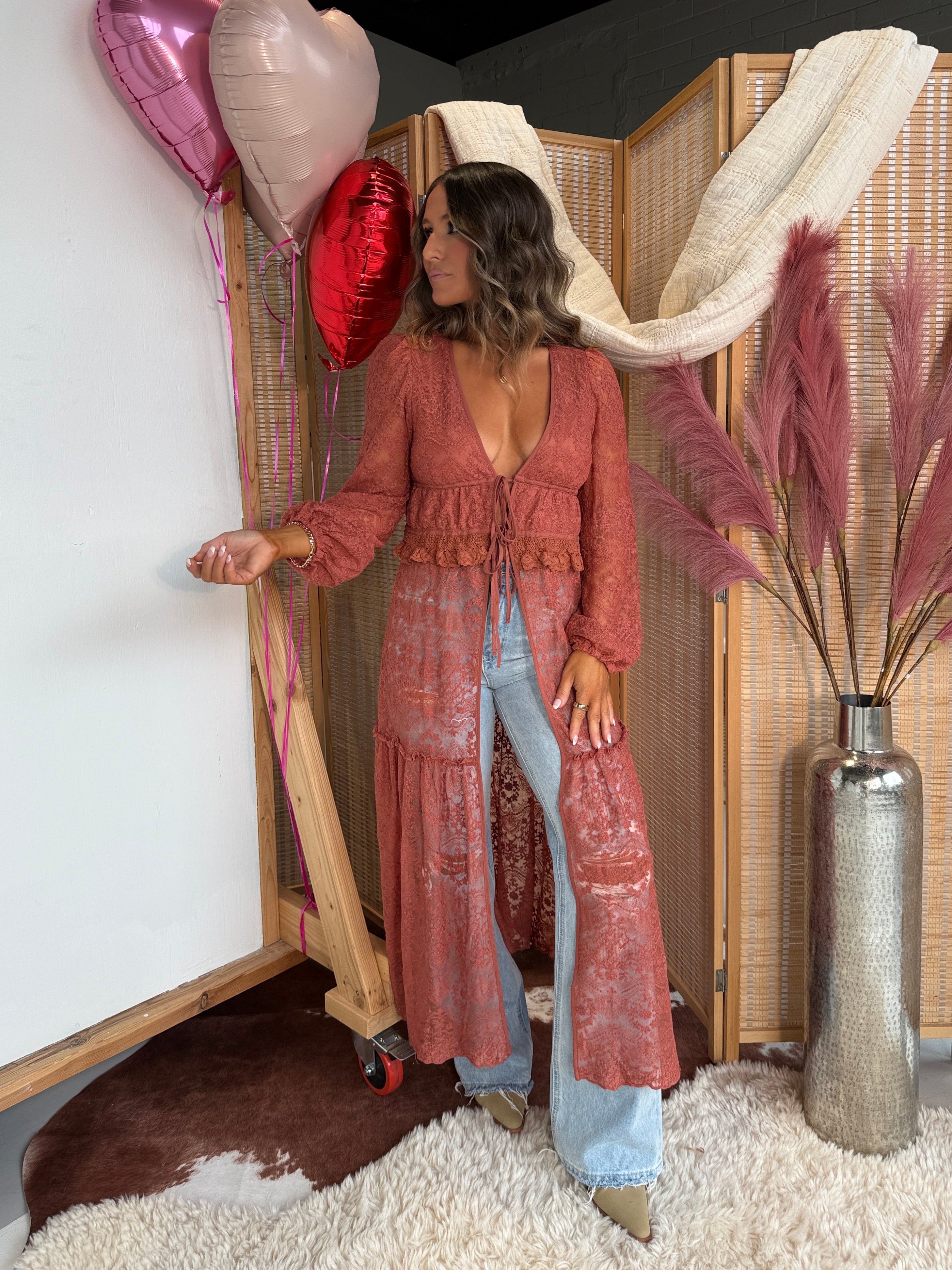 Be My Baby Duster Terracotta