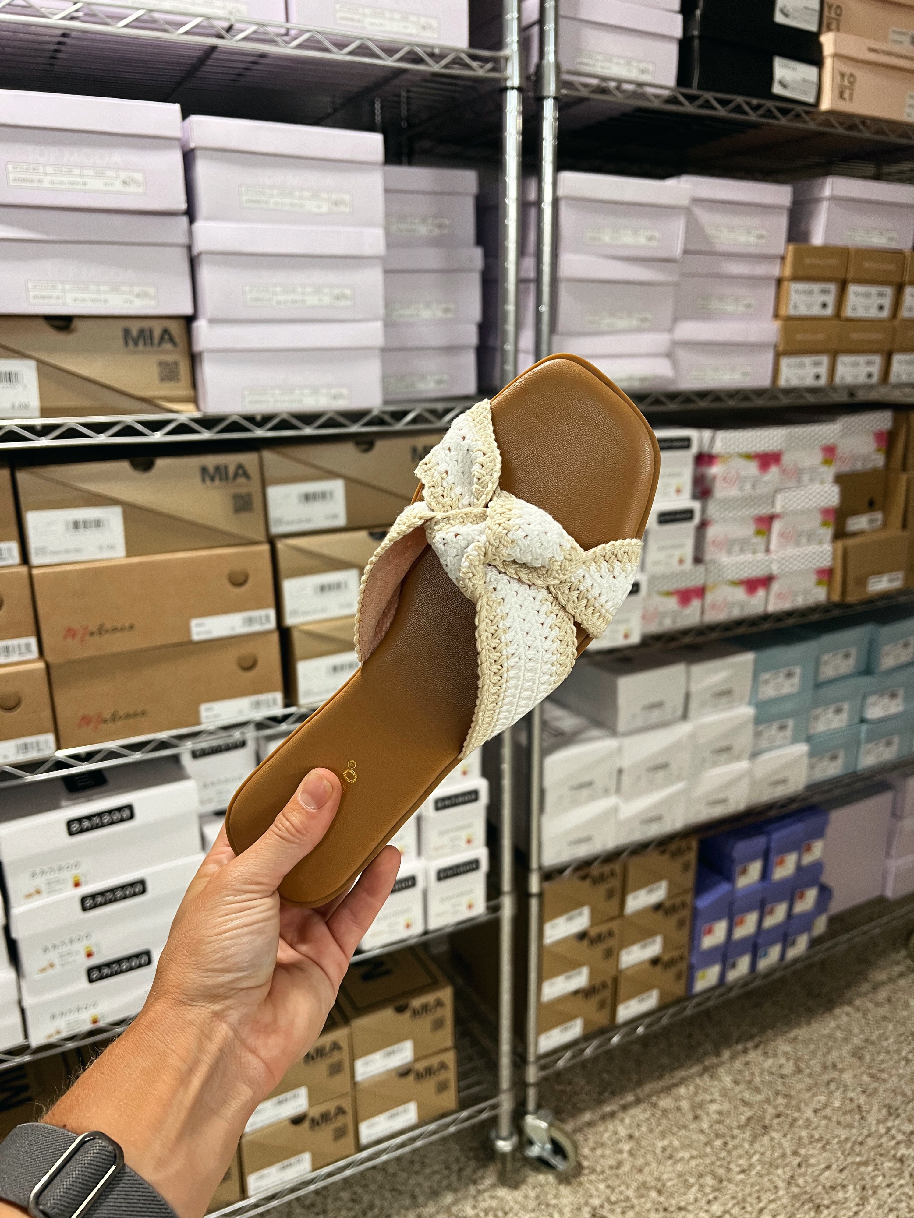 Idea Twist Slides Beige Nude