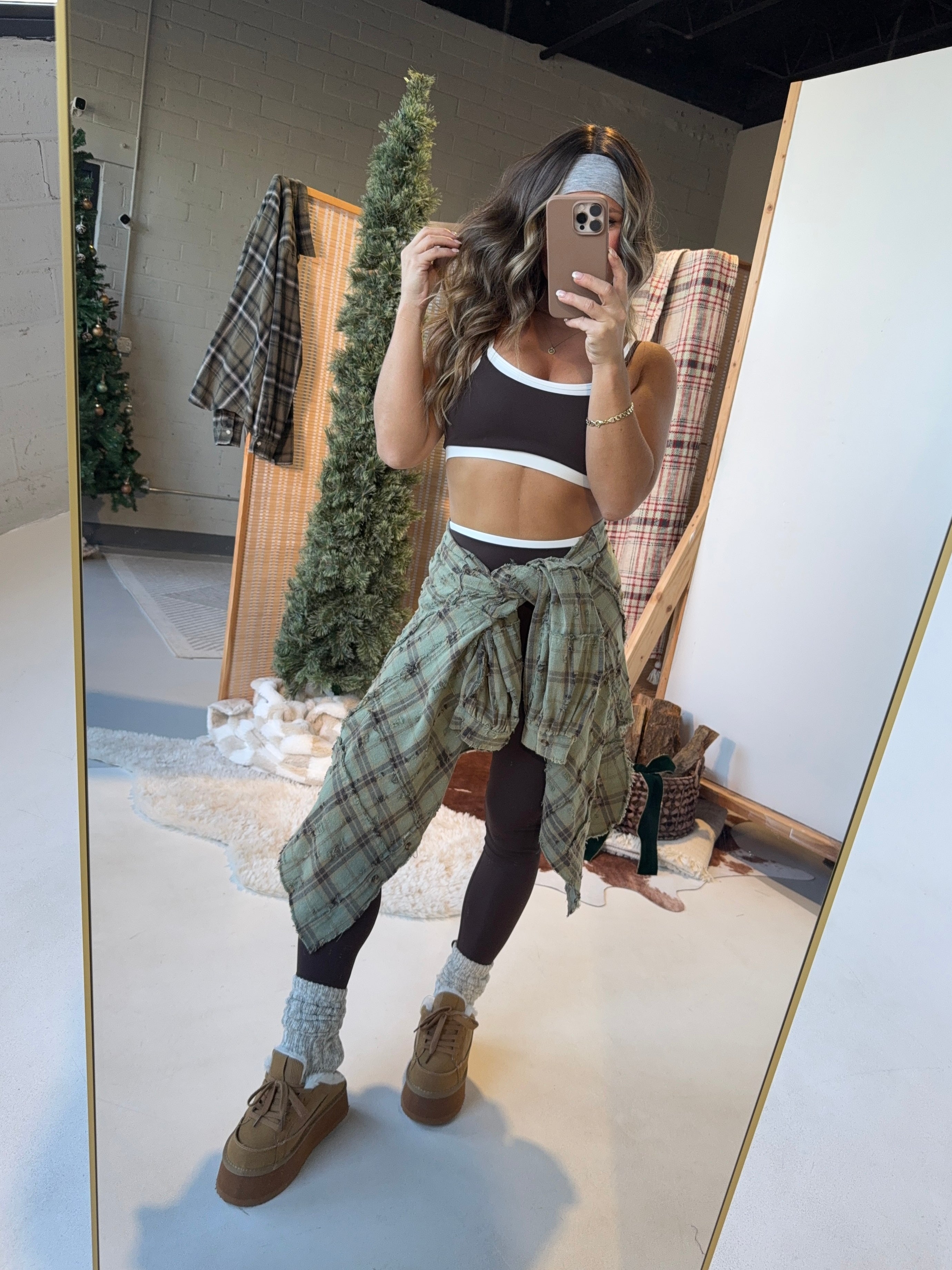 Whispering Pines Flannel Dusty Sage