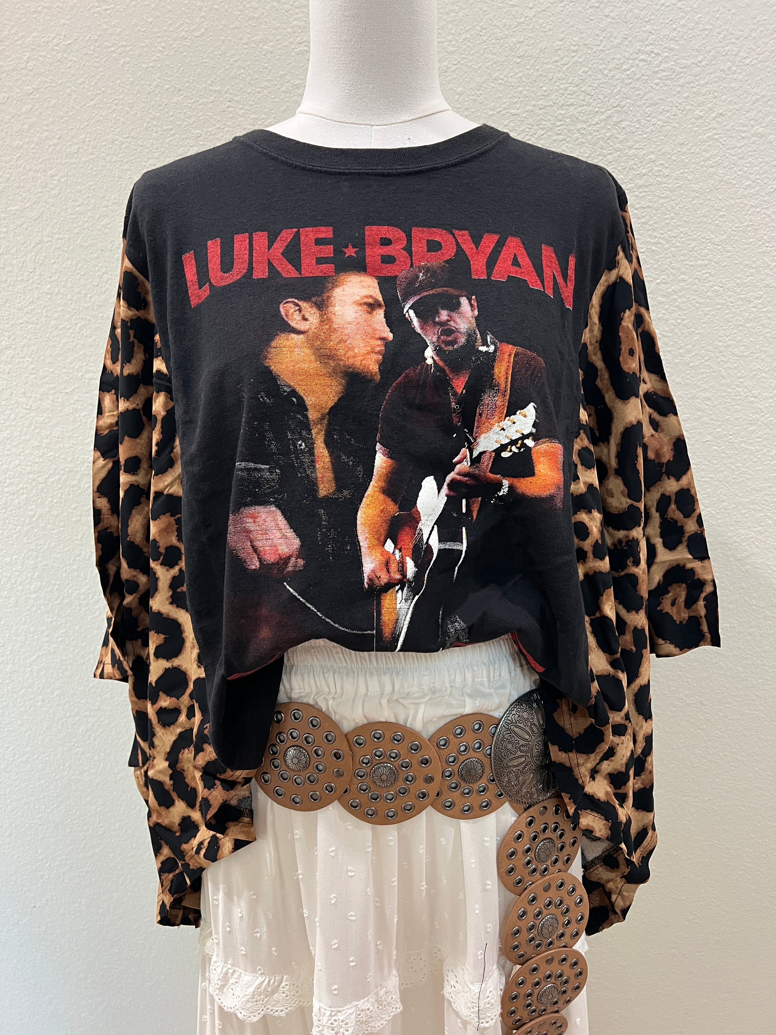 Luke Bryan Mix & Match Tee Black Cheetah
