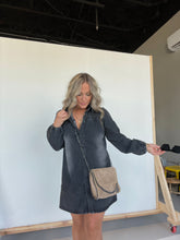 Load image into Gallery viewer, Cheyenne Denim Dress Washed Black
