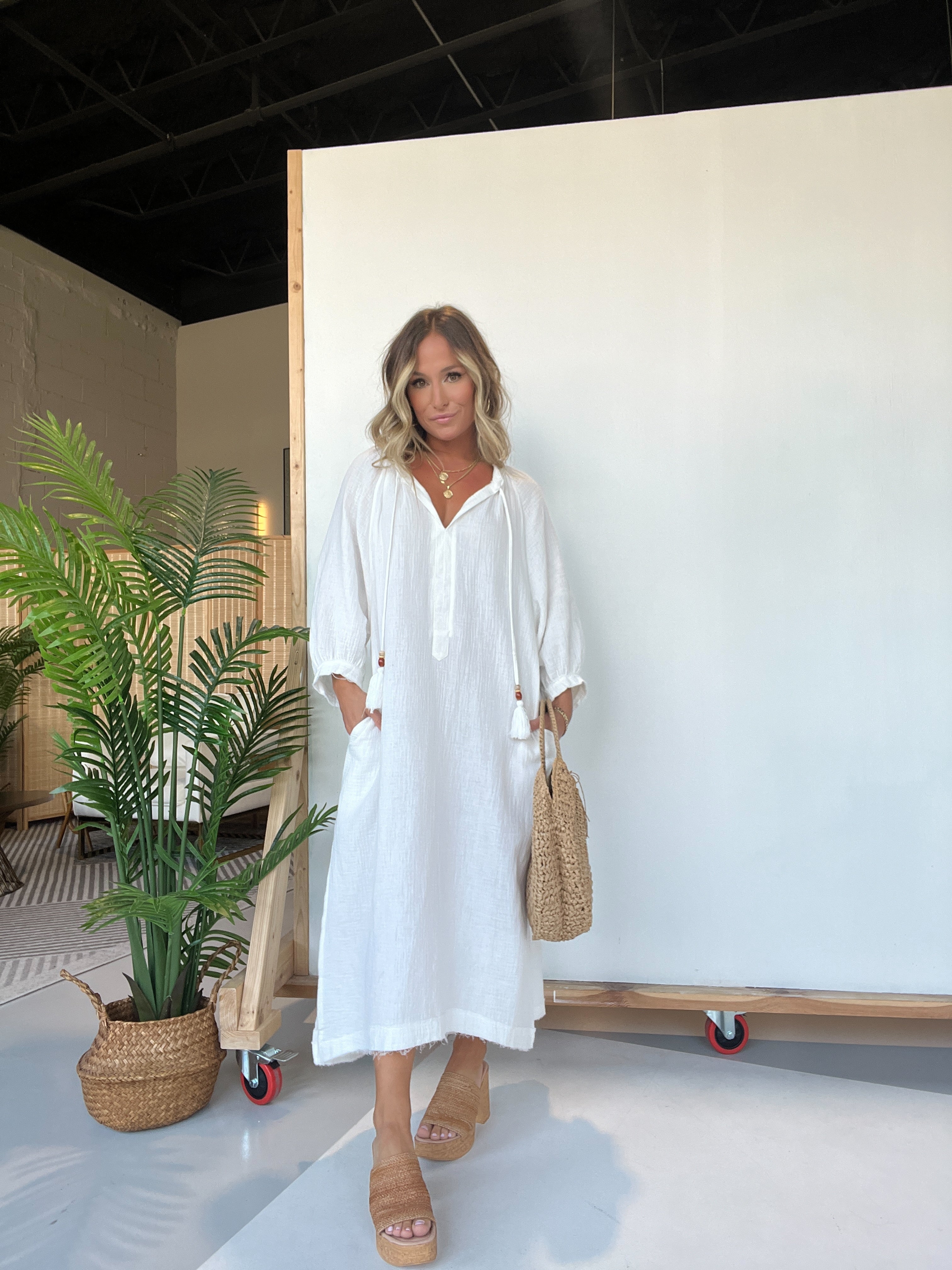 Turks Mumu Off White