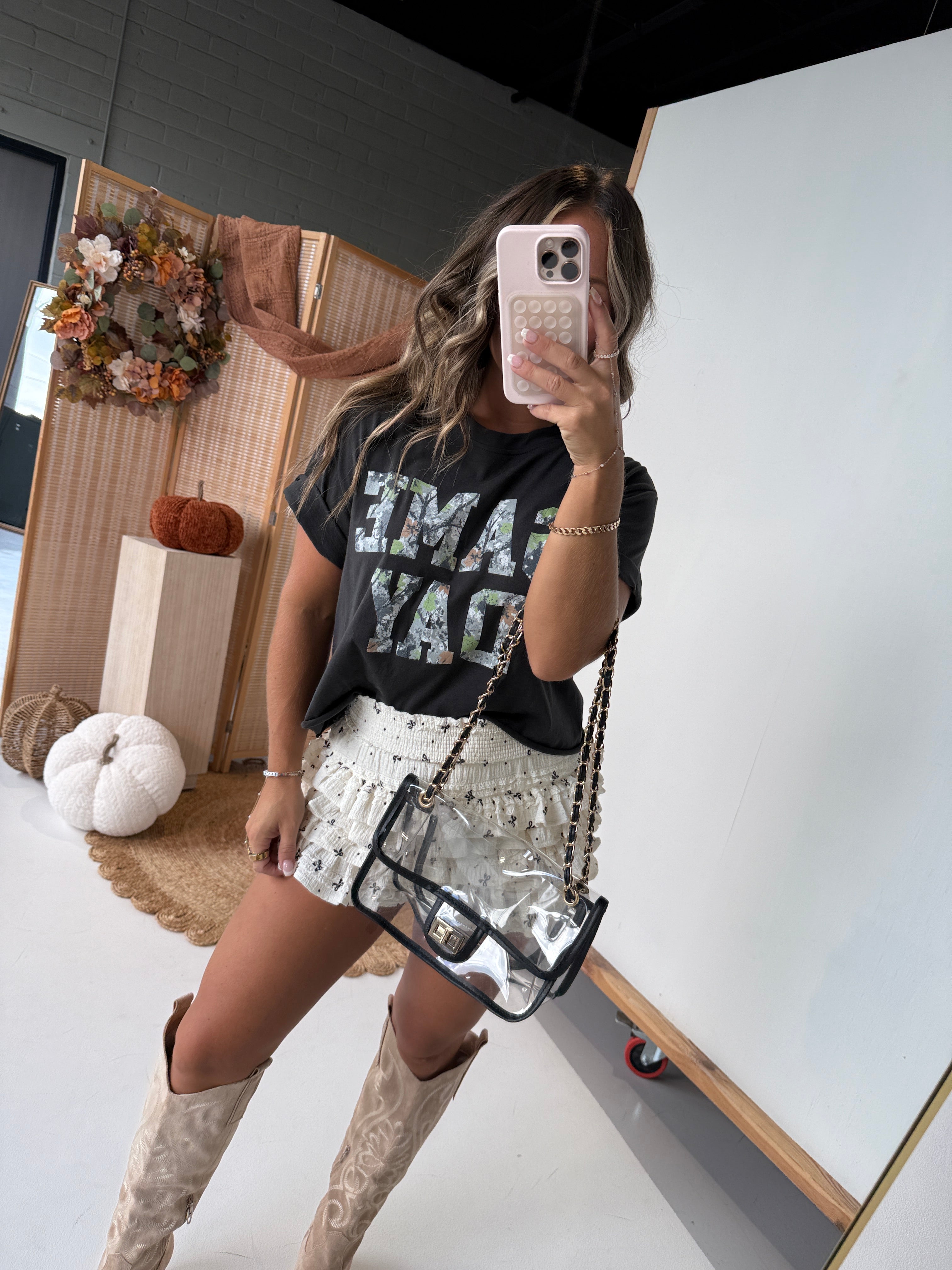 Stadium Chic Clear Shoulder Bag