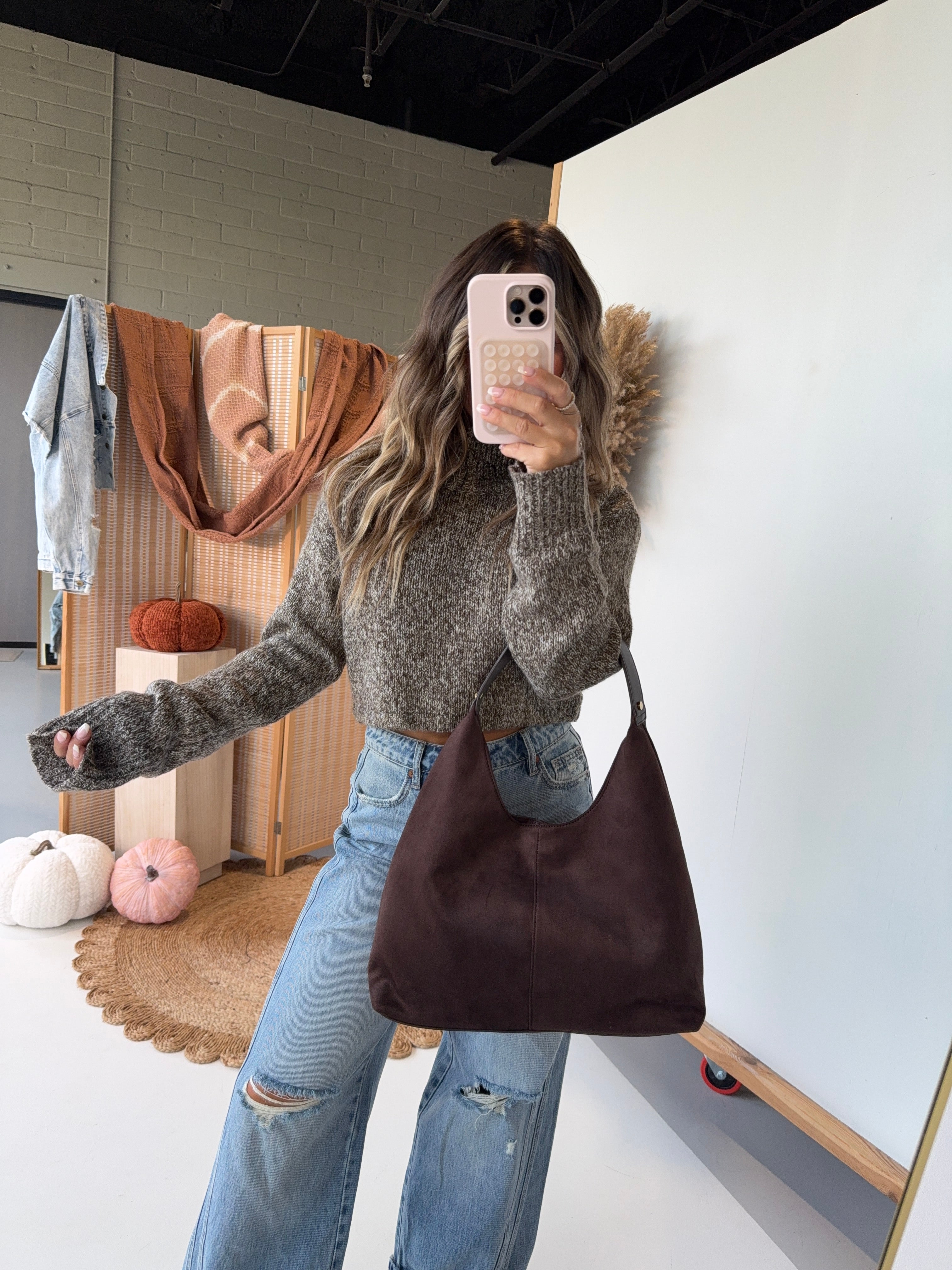 Gilmore Girl Turtleneck Sweater Mocha