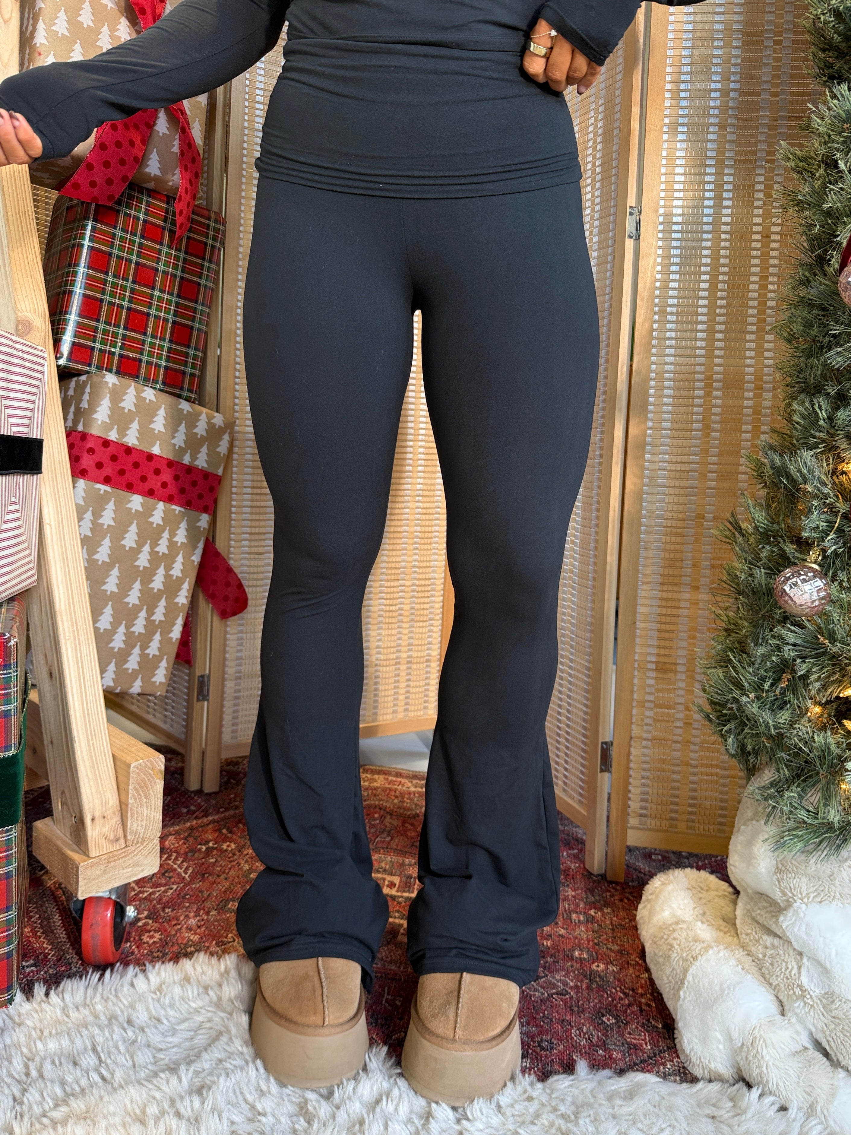 Early 2000’s Foldover Flares Black