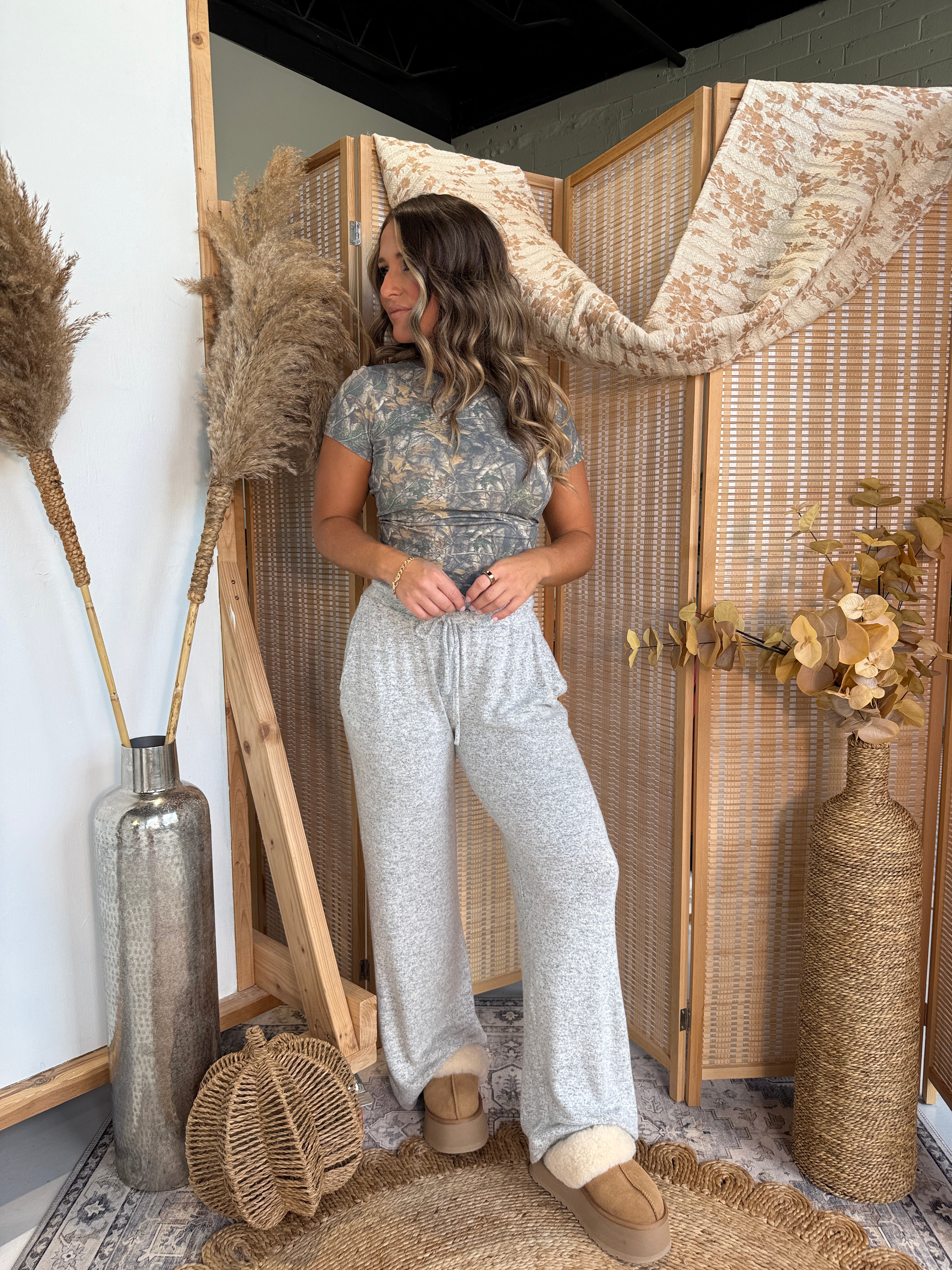 Cozy Sunday Lounge Pants Grey
