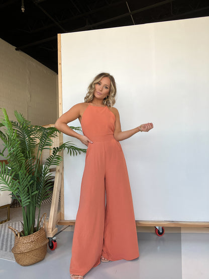 Reception Time Jumpsuit Orange