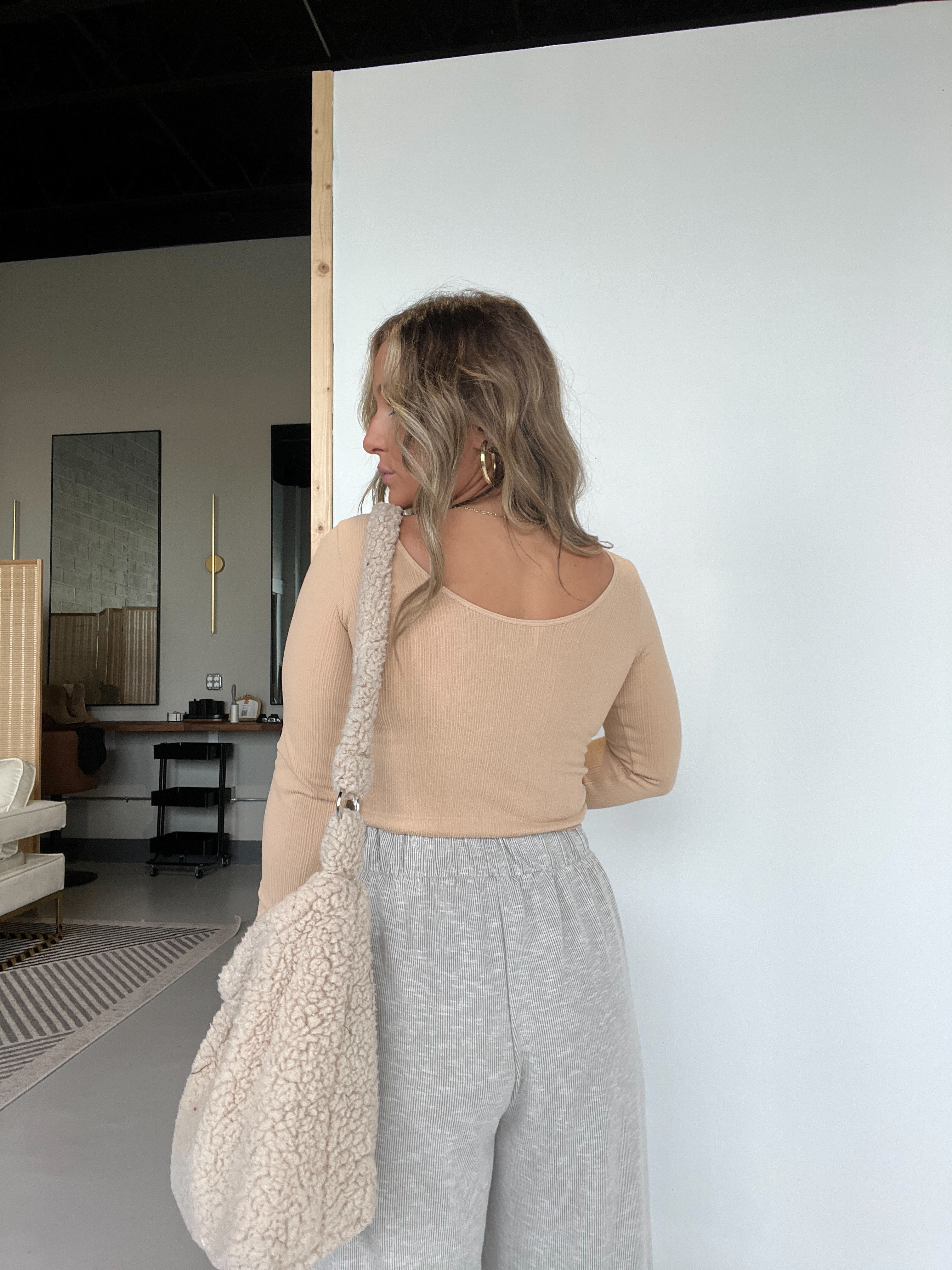 Plain Jane Long Sleeve Taupe