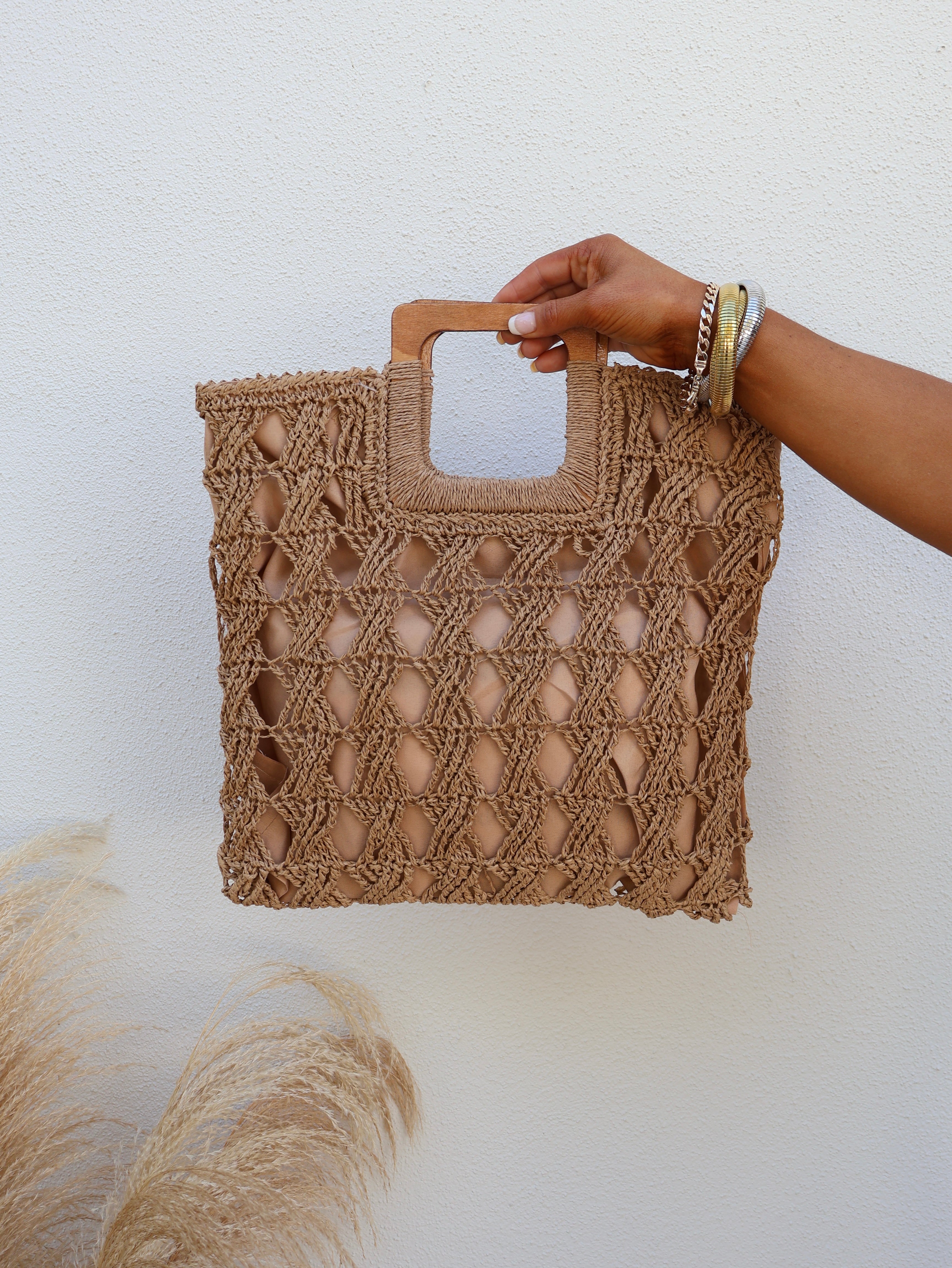 Endless Summer Boho Tote Bag Khaki