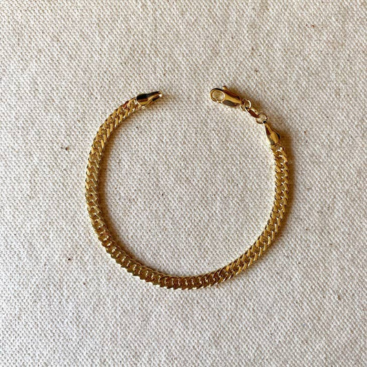 Other Half Curb Chain Bracelet 7"