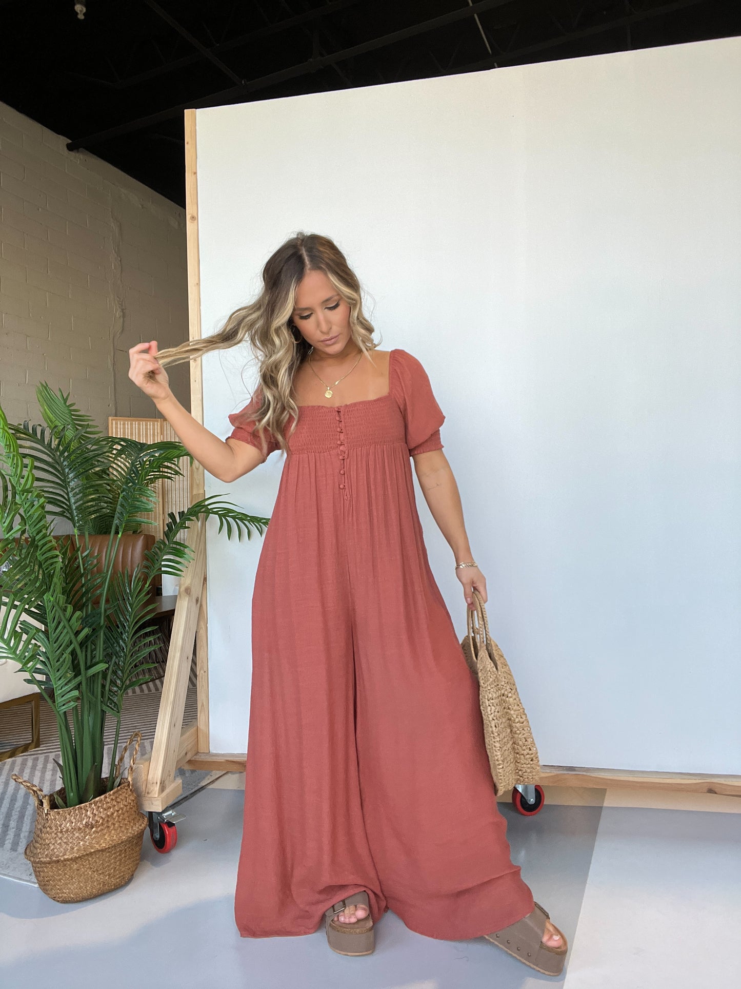 Made For This Jumpsuit Marsala