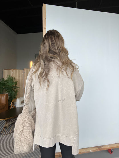 Spring Foward Pullover Taupe