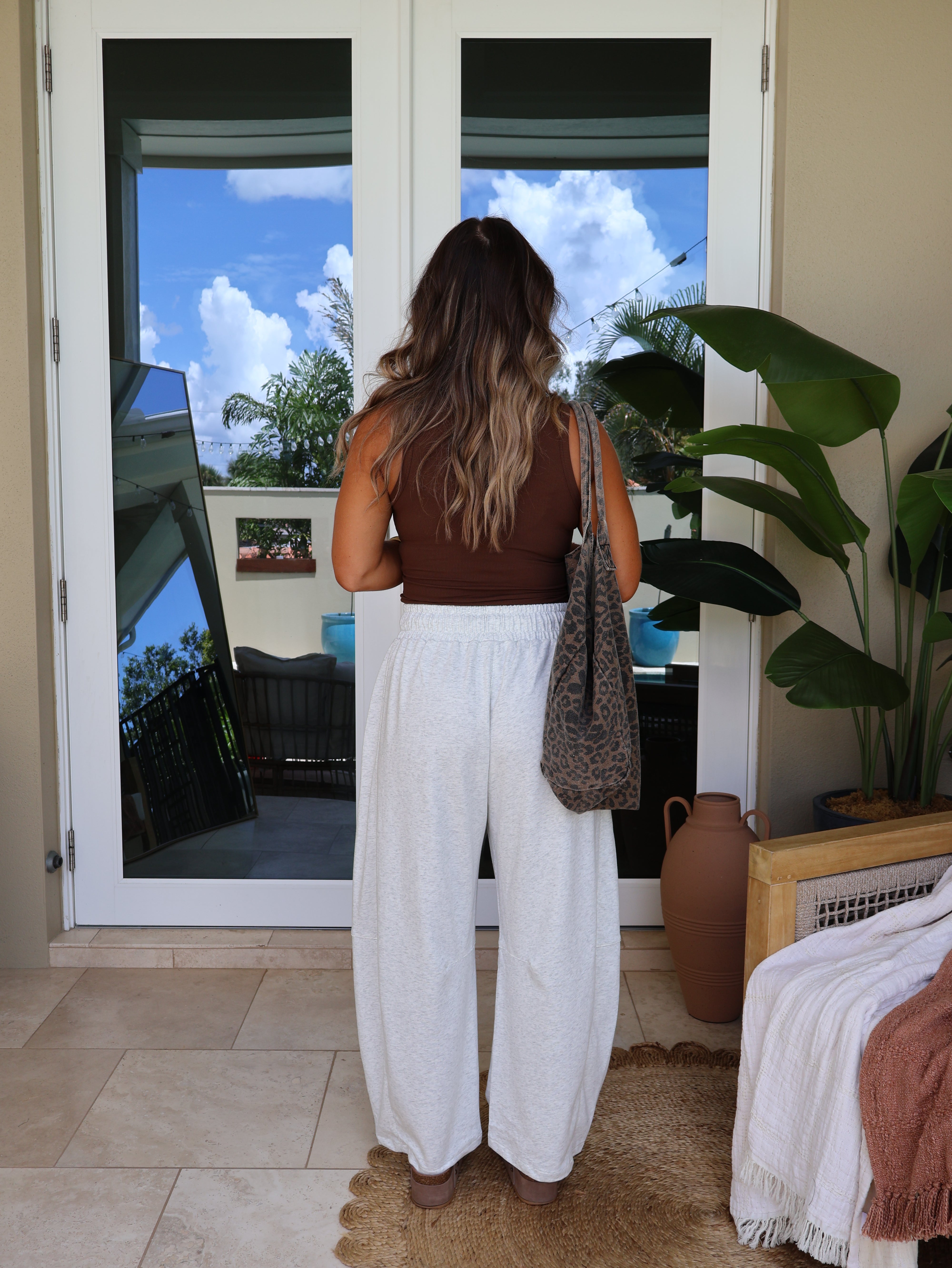 Sweet Season Barrel Sweatpants Heather Grey