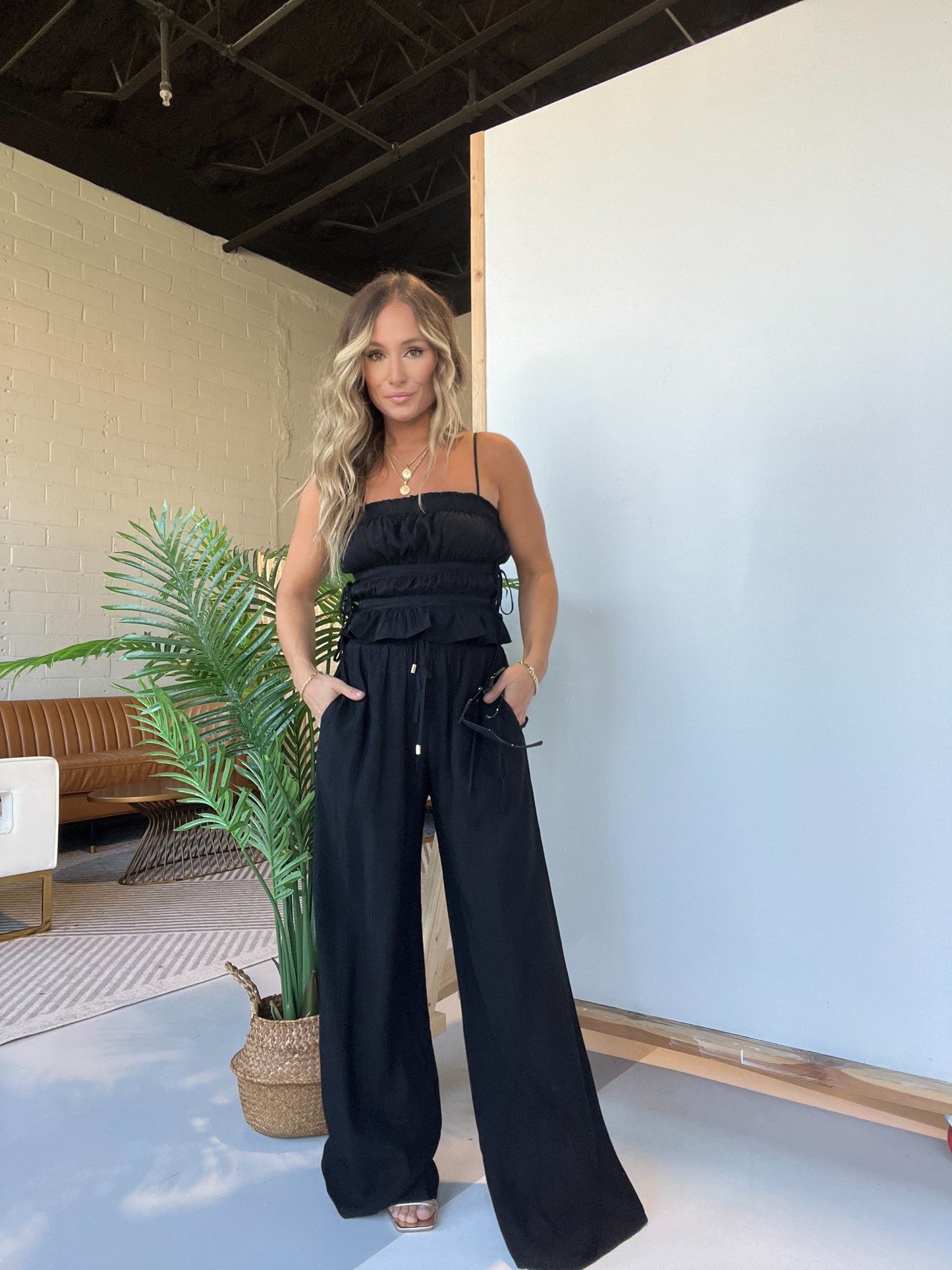 Easy Breezy Beach Pants Black