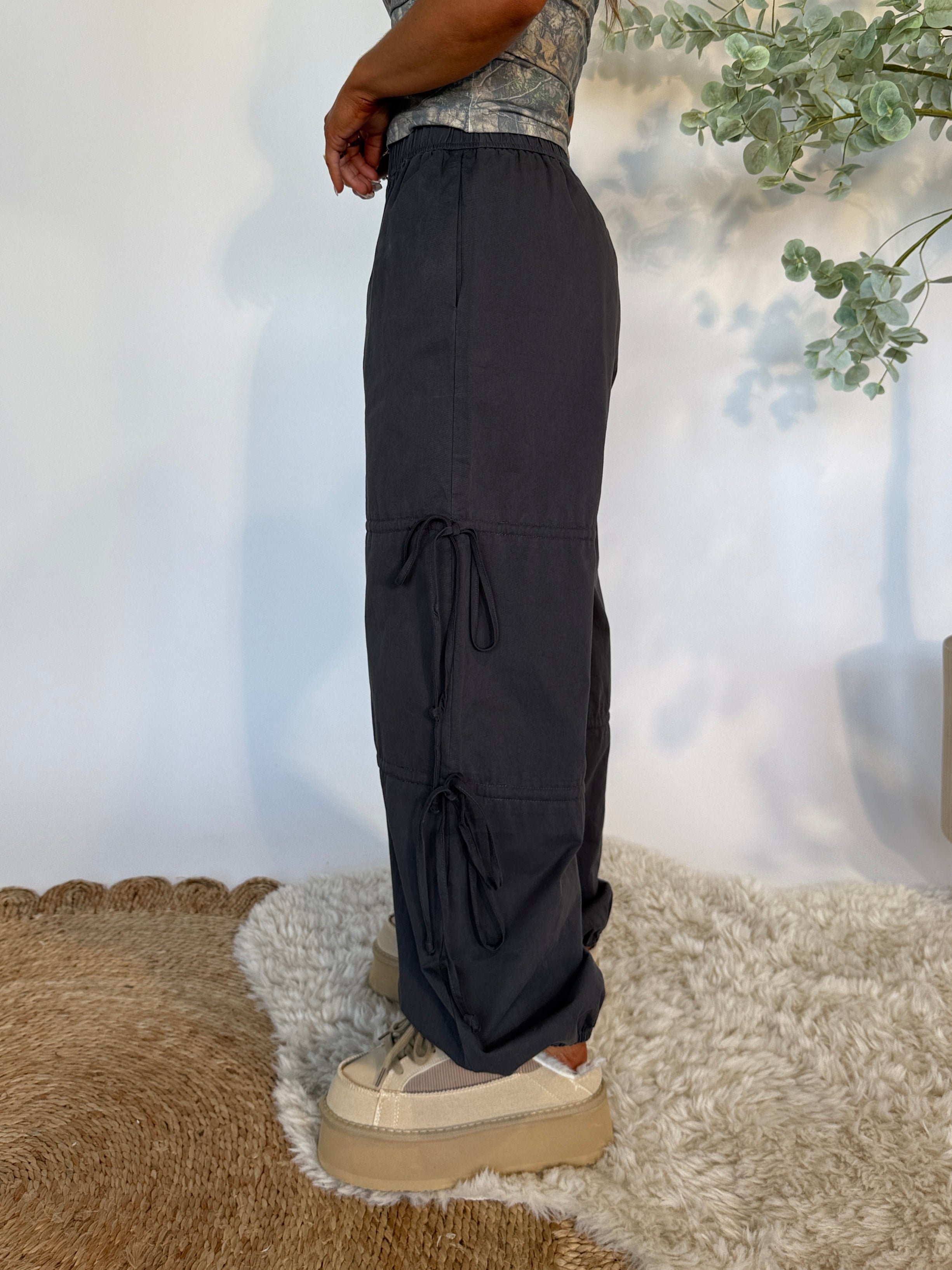 Not so Basic Boho Pants Charcoal