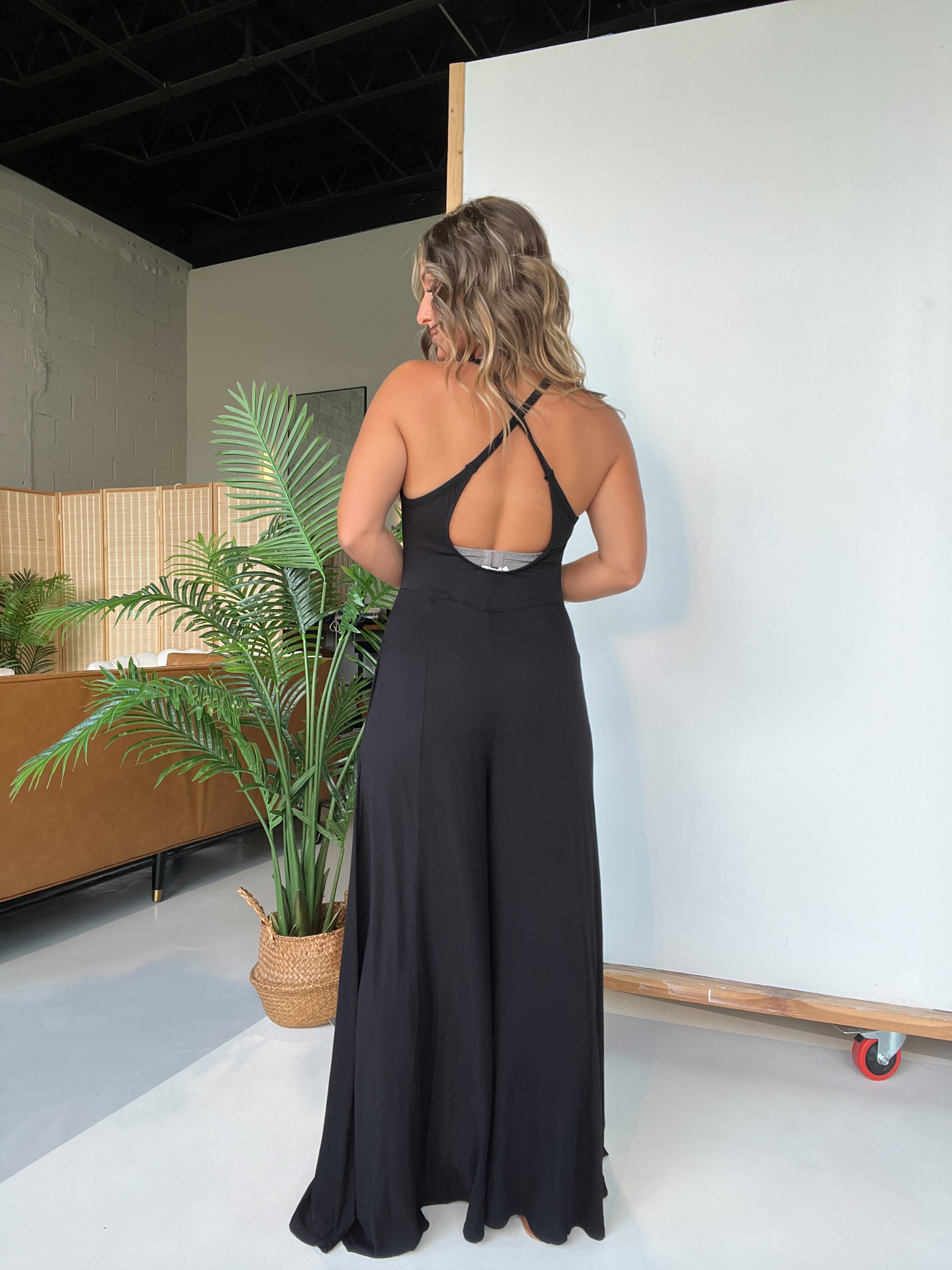 East Coast Lounge Jumpsuit Black