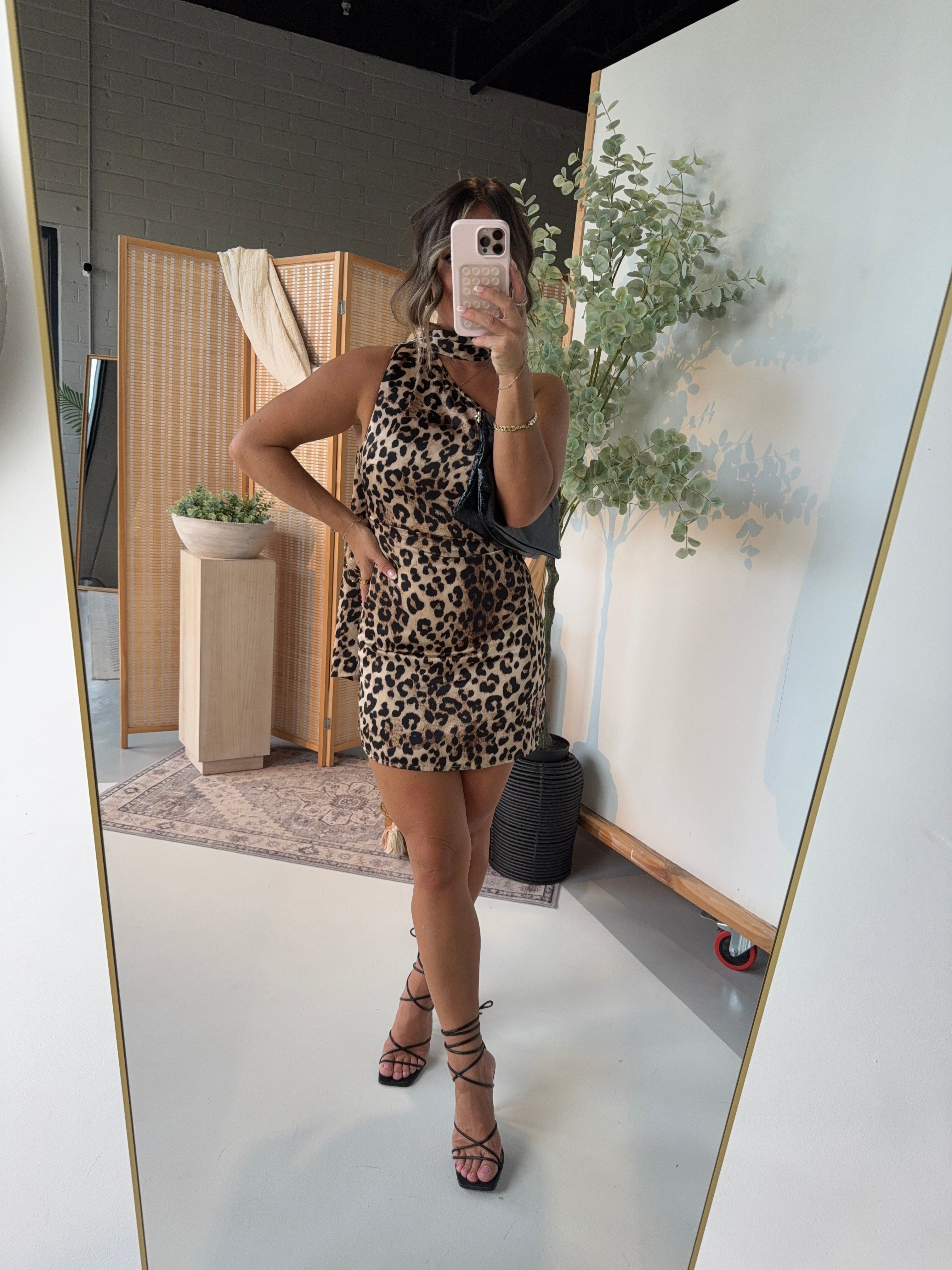 Party Animal Mini Dress Leopard