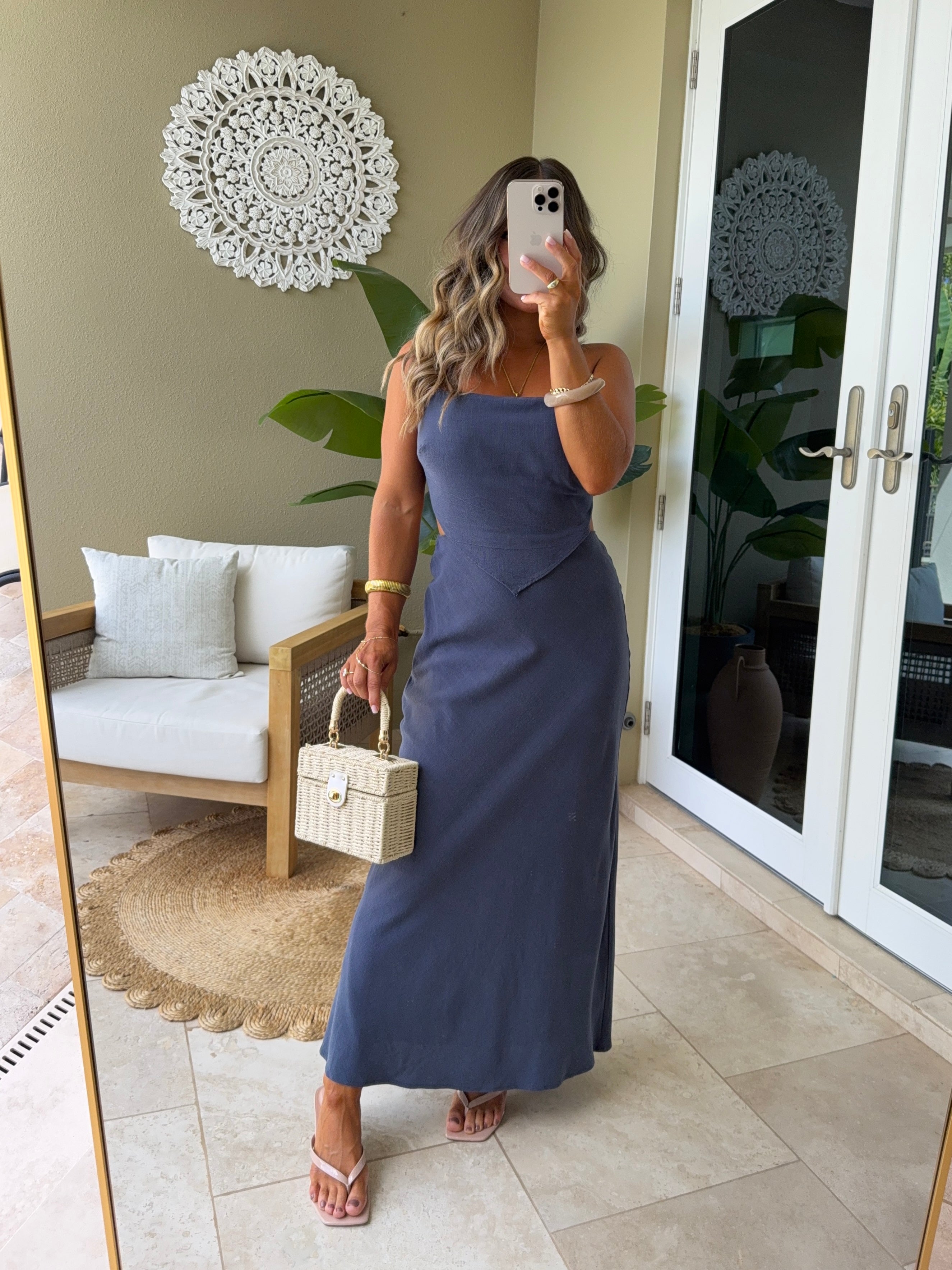 Moonlit Muse Maxi Dress Navy