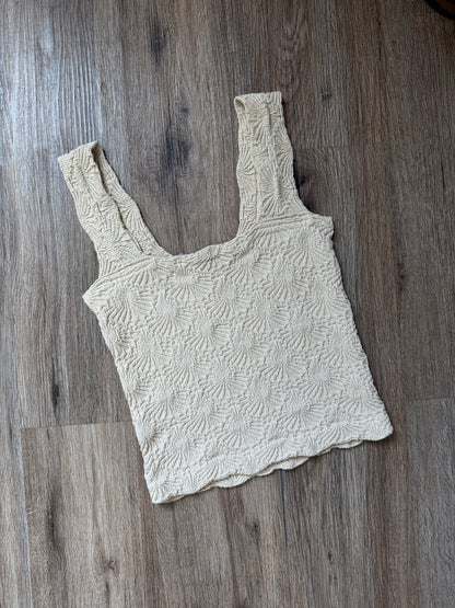 Serene Embossed Tank Cream