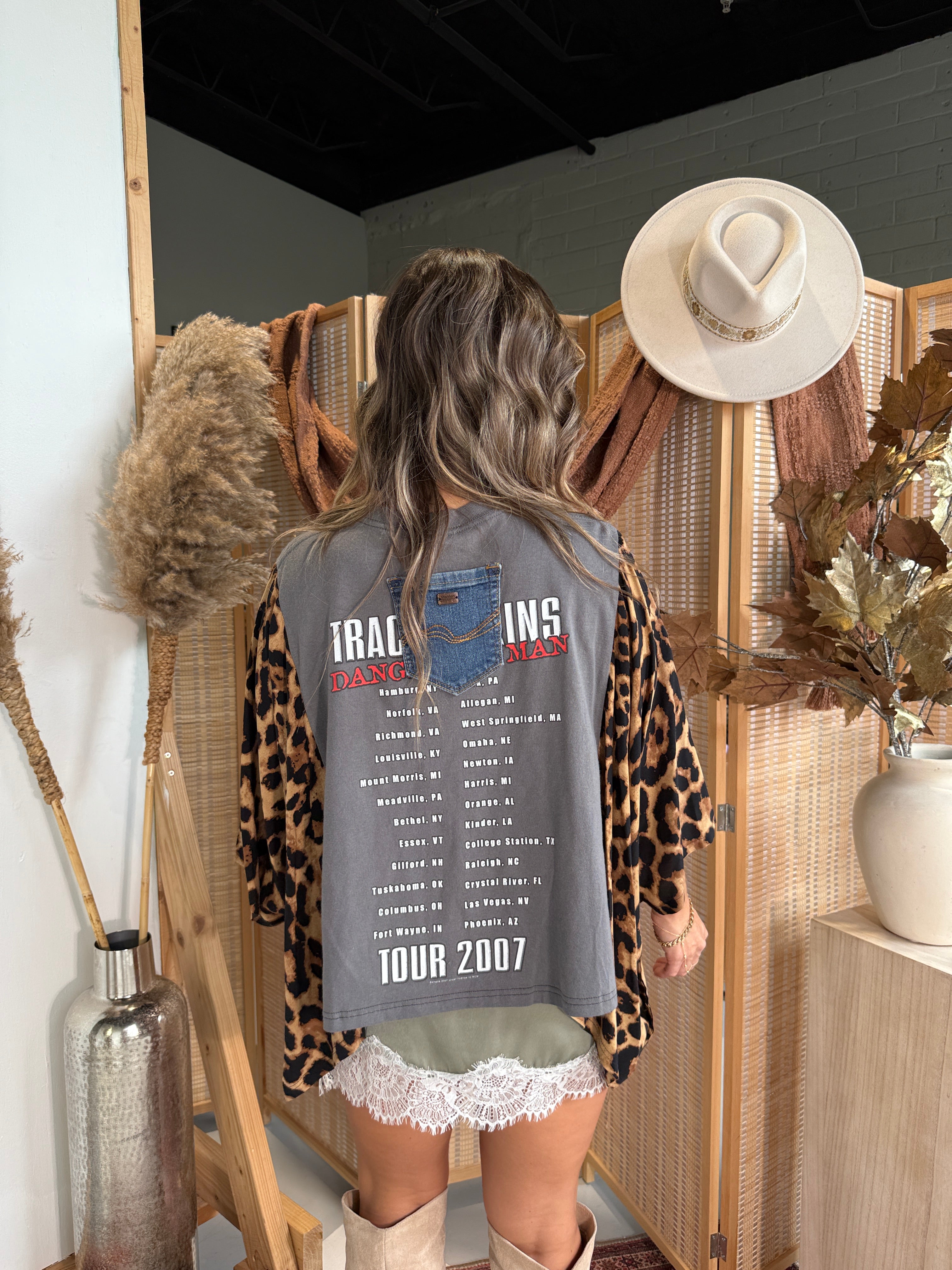 Trace Adkins Mix & Match Tee Grey Cheetah