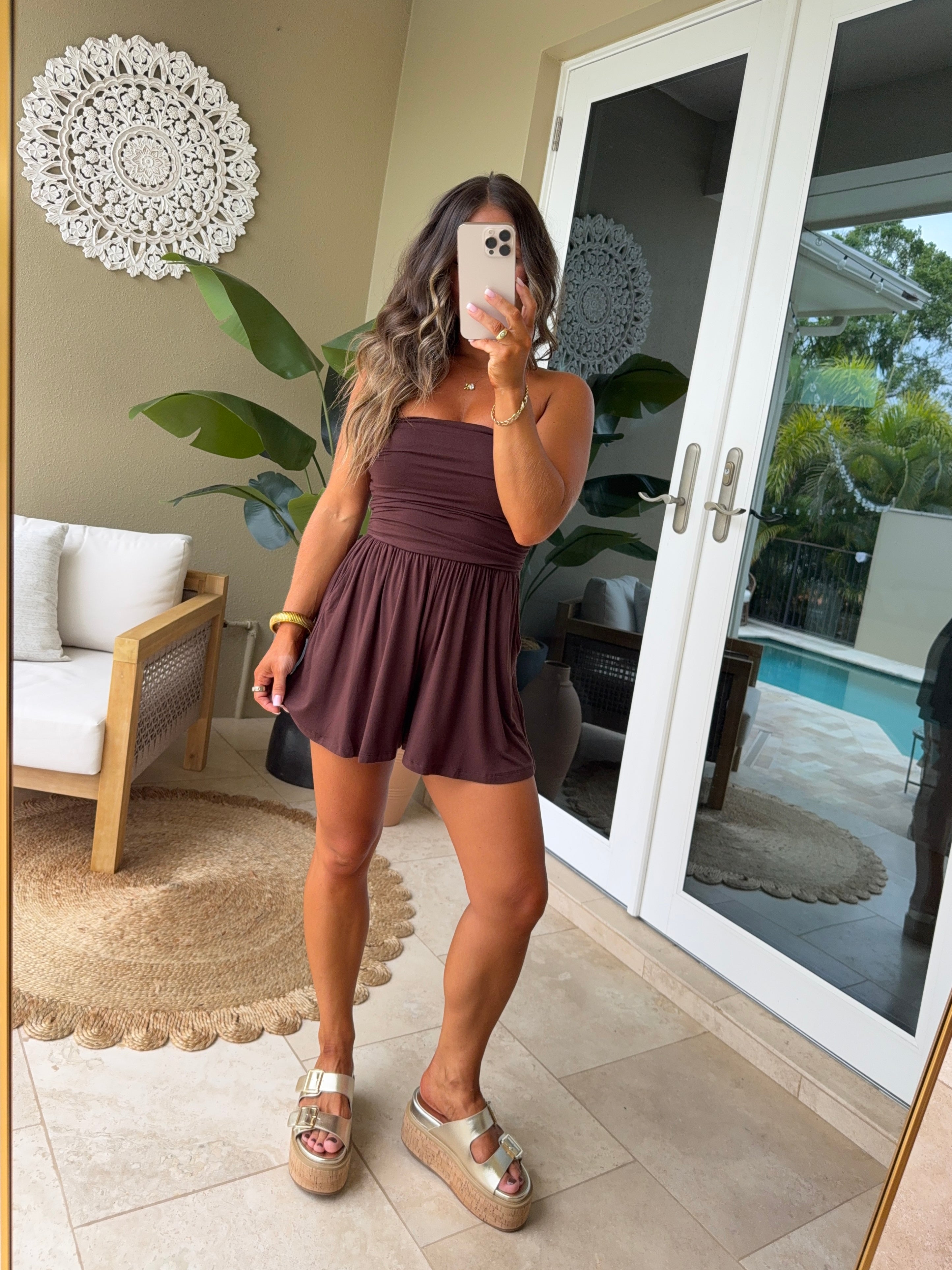 Florida Casual Romper Chocolate