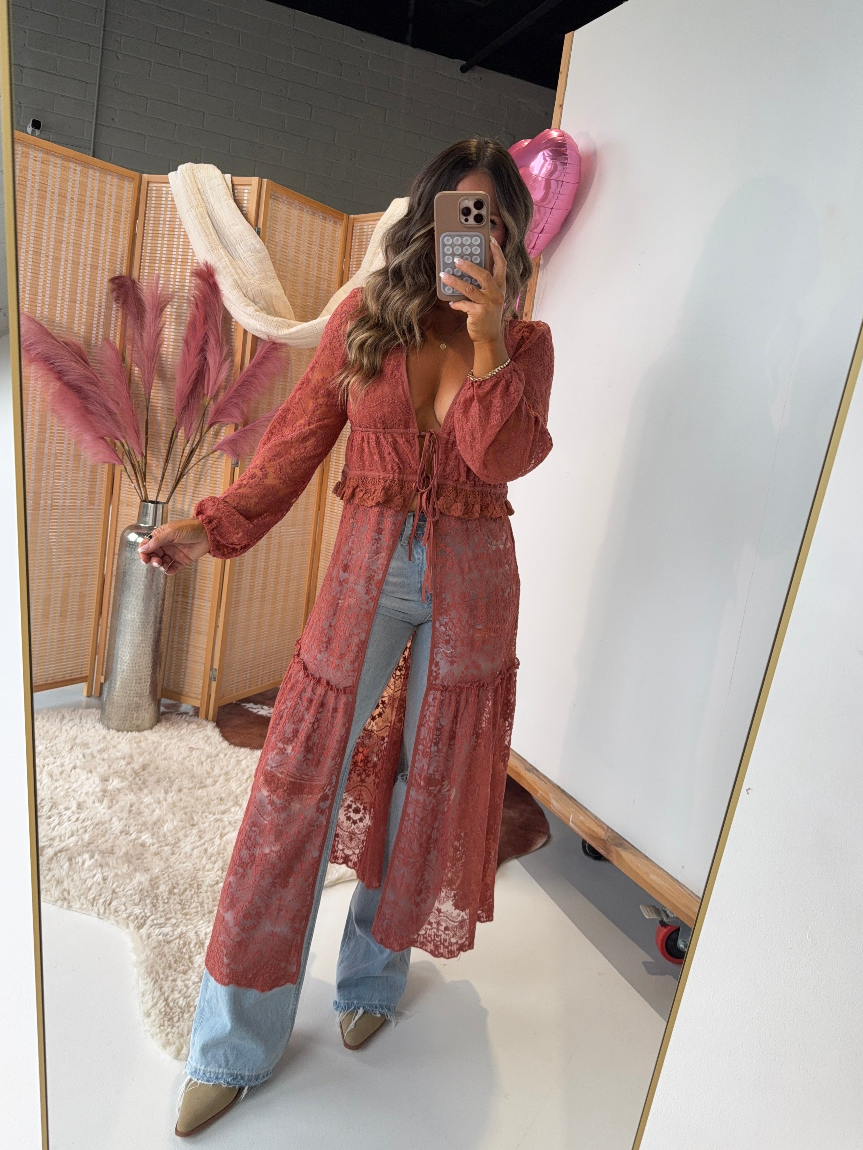 Be My Baby Duster Terracotta