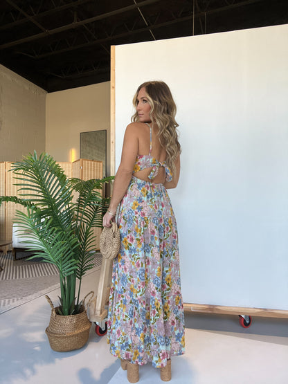 Leona Floral Maxi Dress Bay