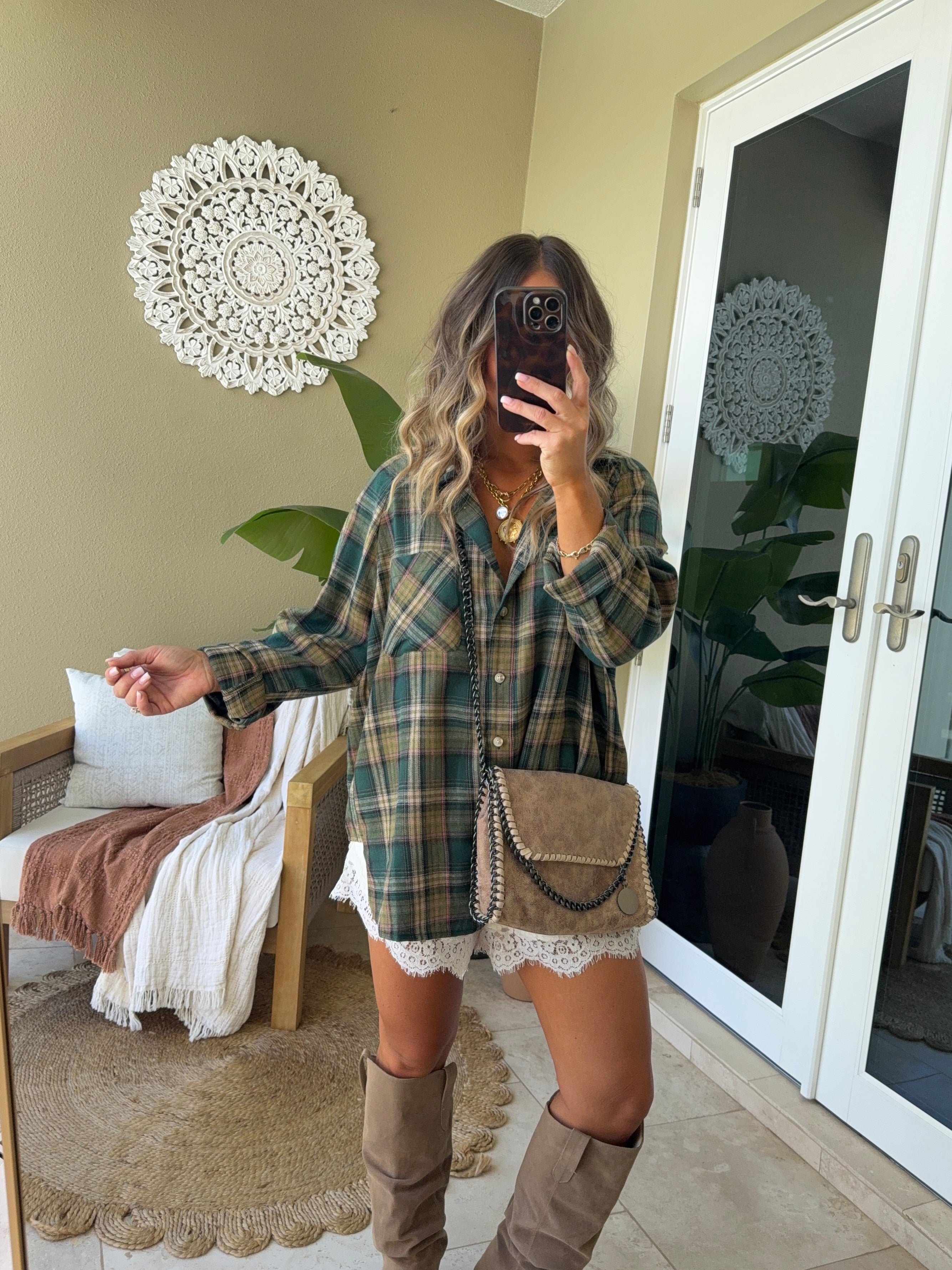 Pine Grove Plaid Button-Up Green Multi