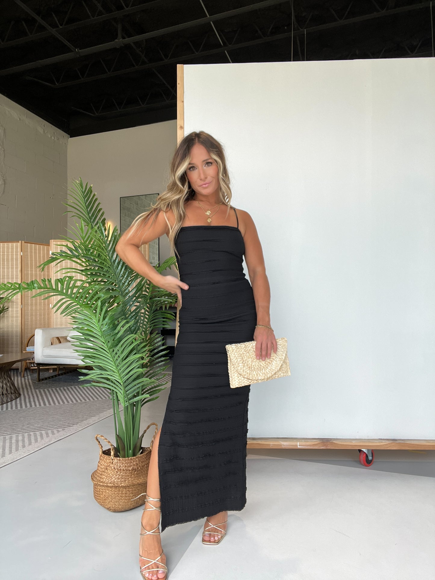 Verde Estate Maxi Dress Black