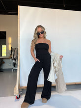 Load image into Gallery viewer, Tempo Tube Top Jumpsuit Black
