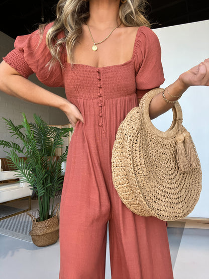 Made For This Jumpsuit Marsala