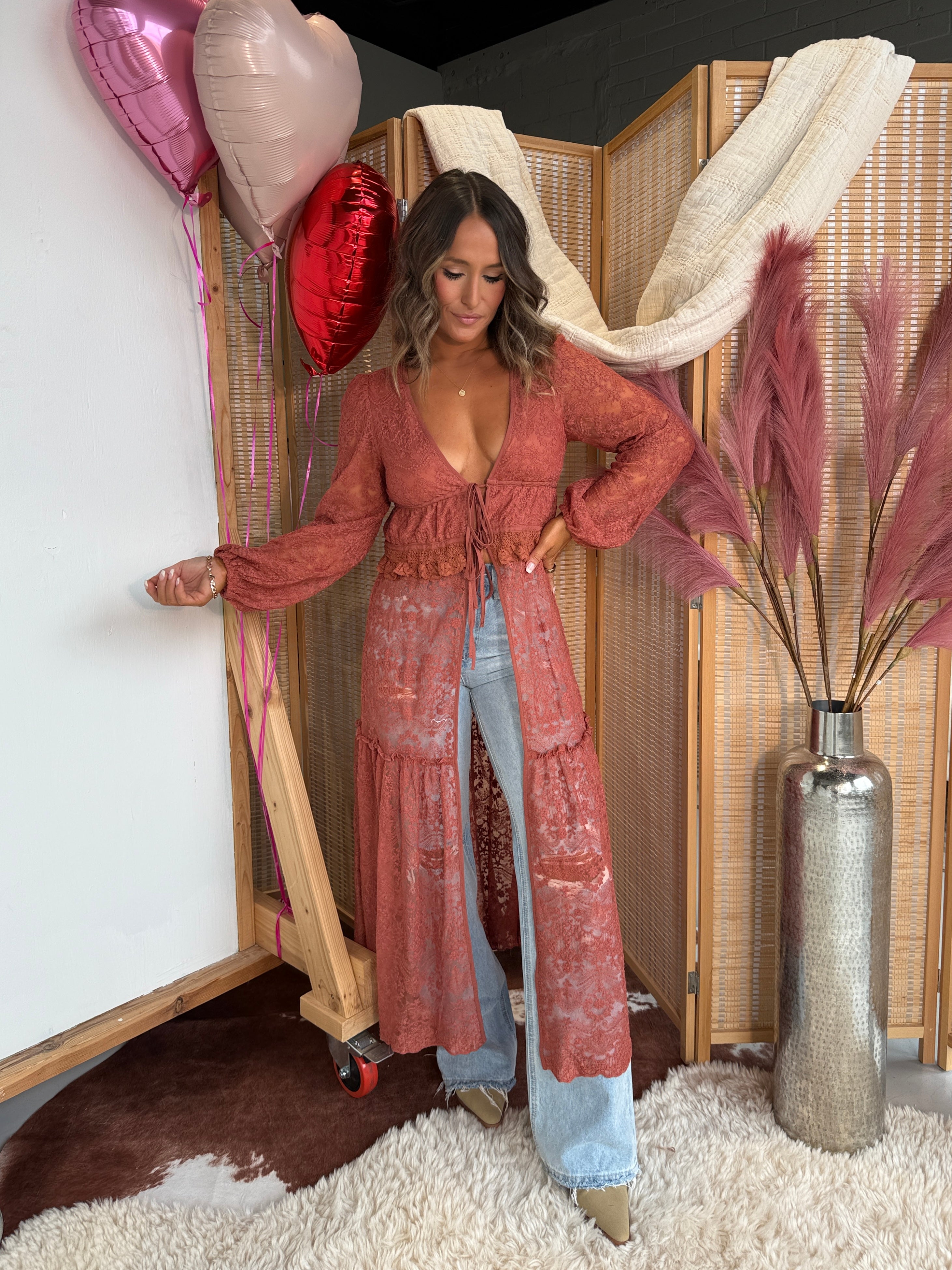 Be My Baby Duster Terracotta