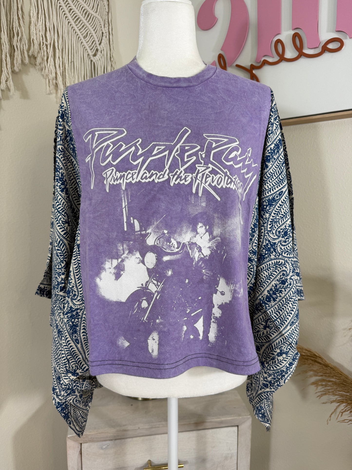 Purple Rain Mix & Match Tee Purple Blue Floral