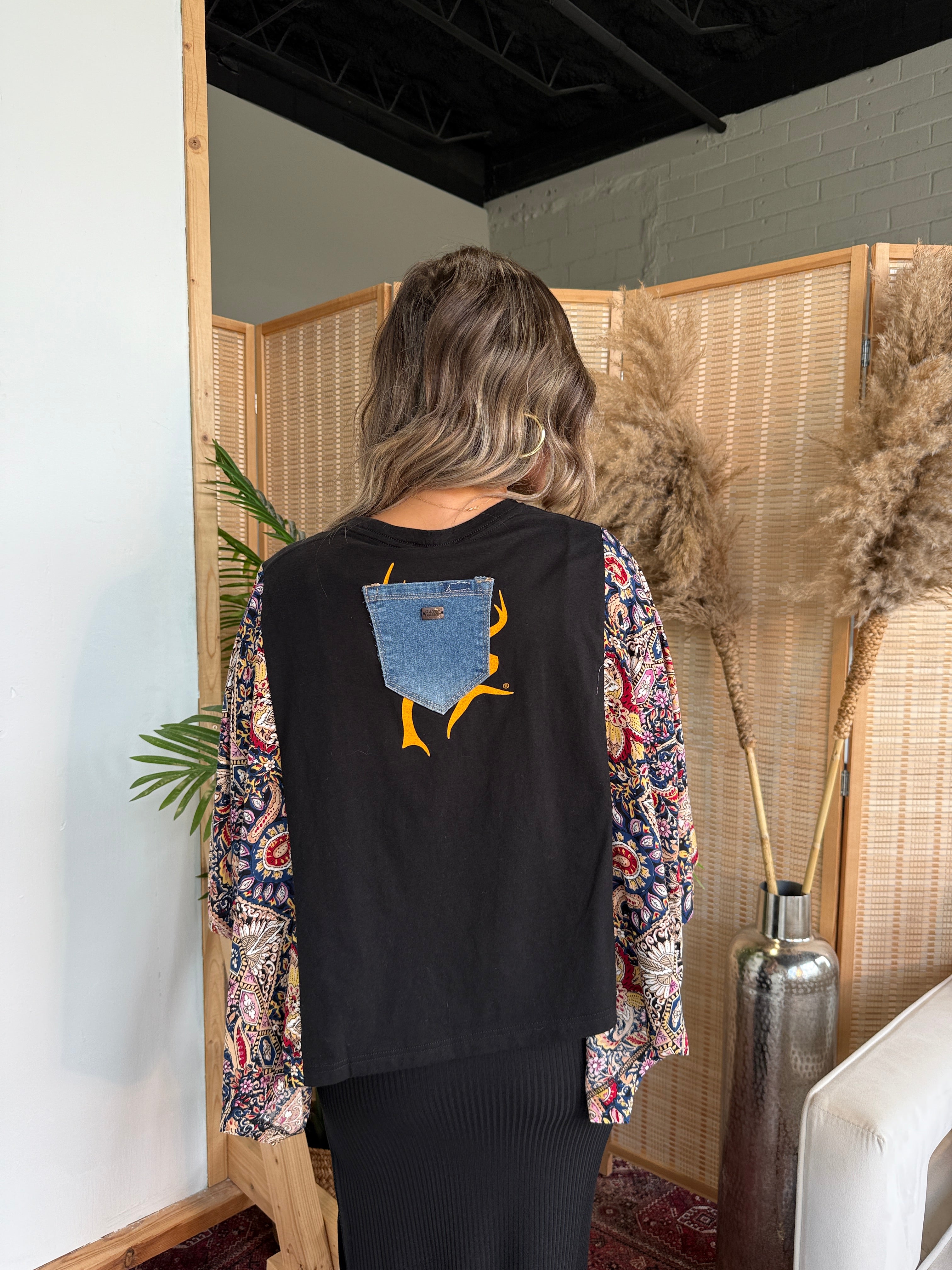 Luke Bryan Mix & Match Tee Black Floral