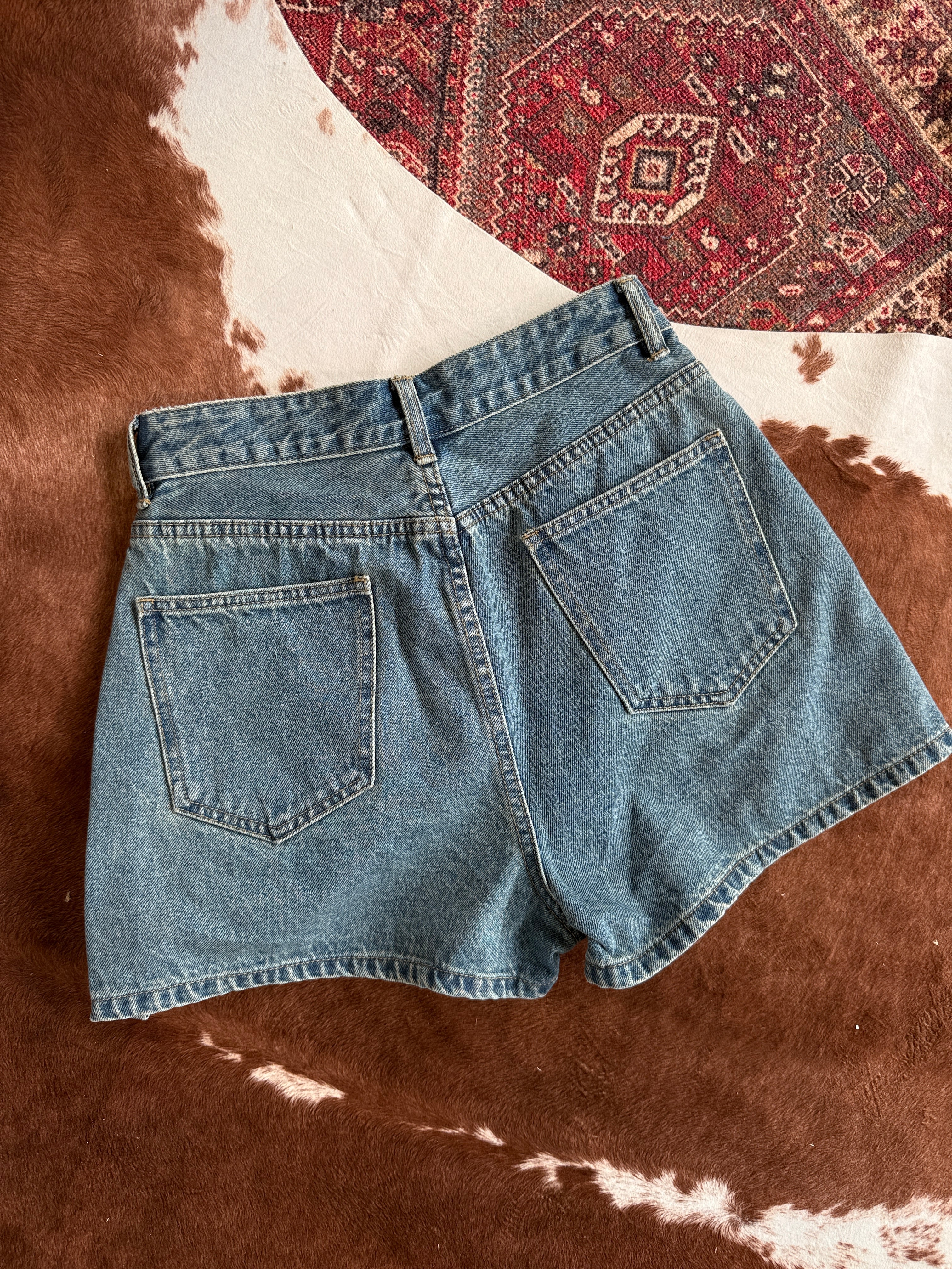 Navarre High Waisted Denim Shorts