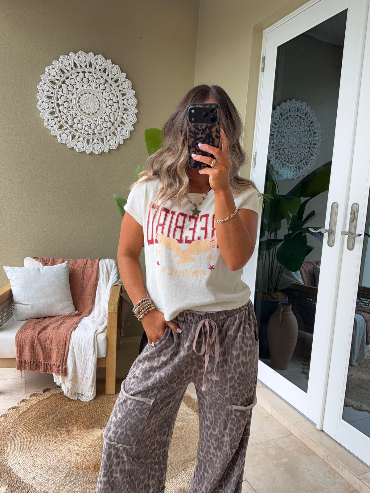 Cher Free Bird Graphic Tee Bone