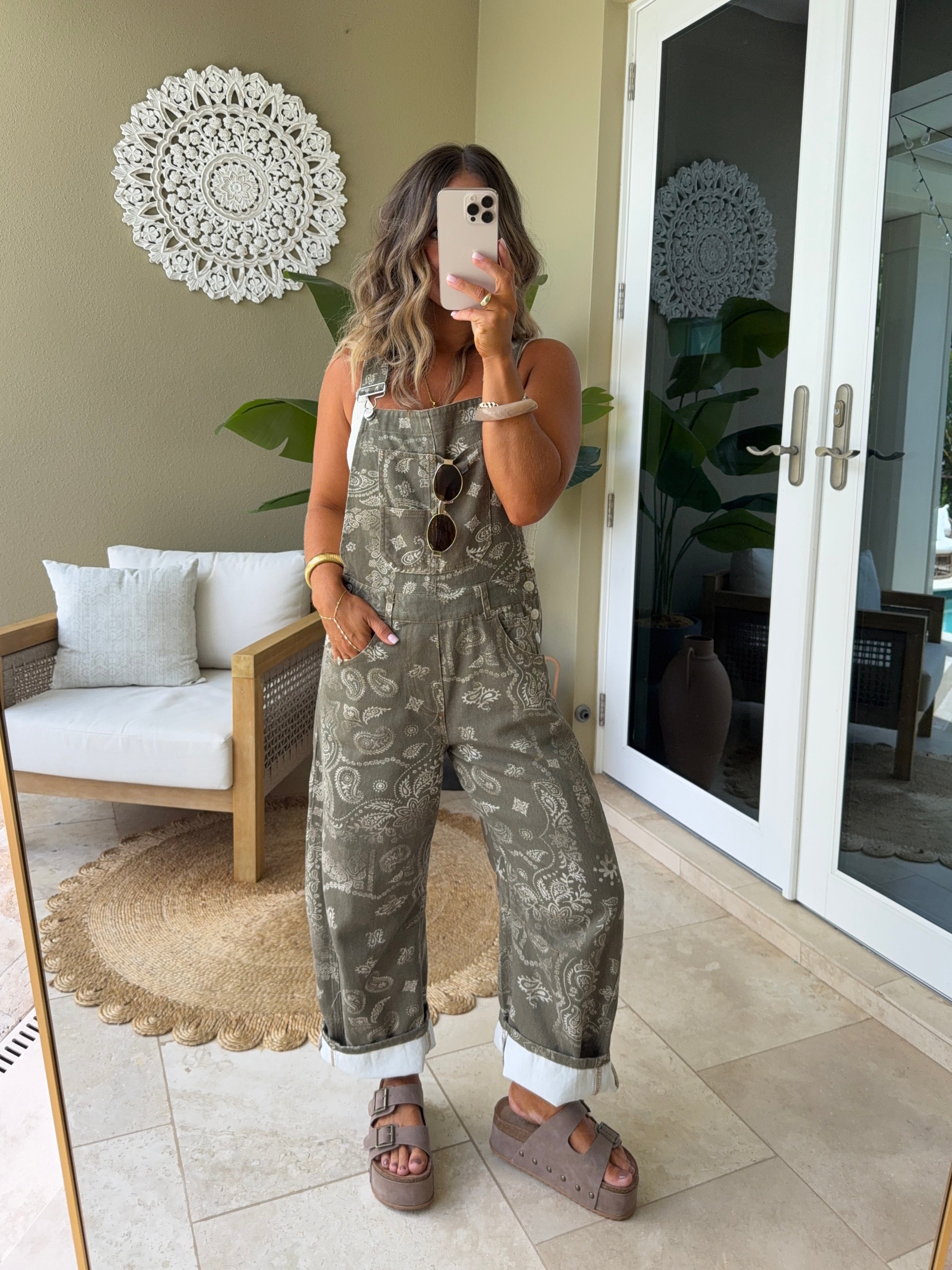 Moss Moonlight Barrel Overalls Army