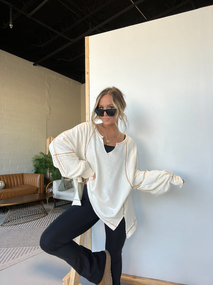 Candace Oversized Pullover Cream