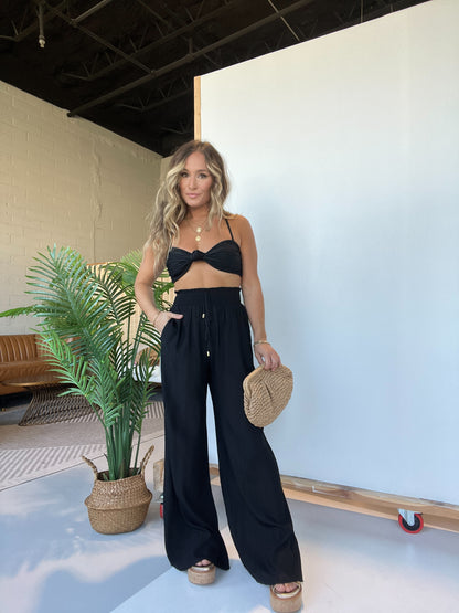 Easy Breezy Beach Pants Black