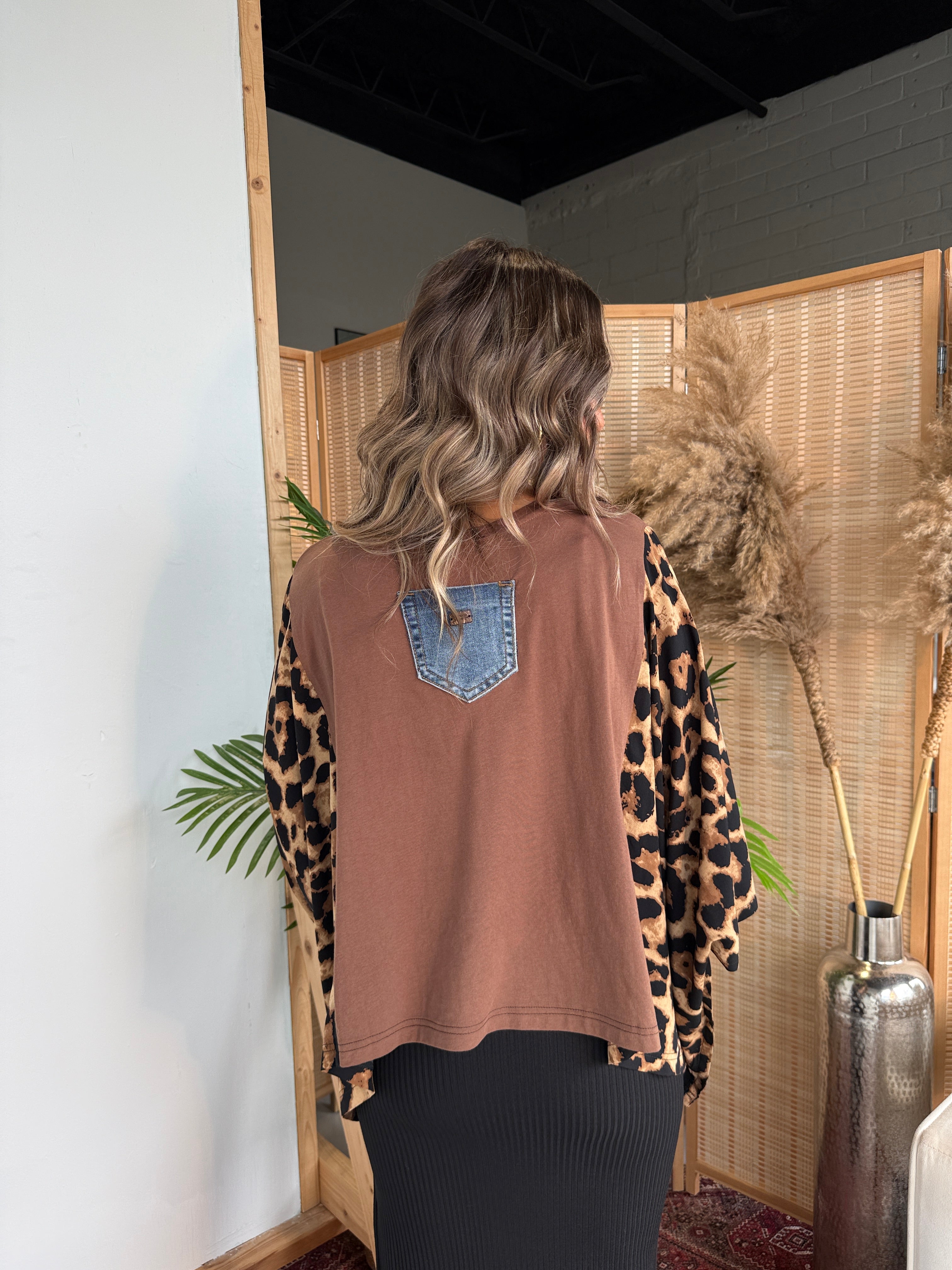 Shania Twain Mix & Match Tee Brown Cheetah