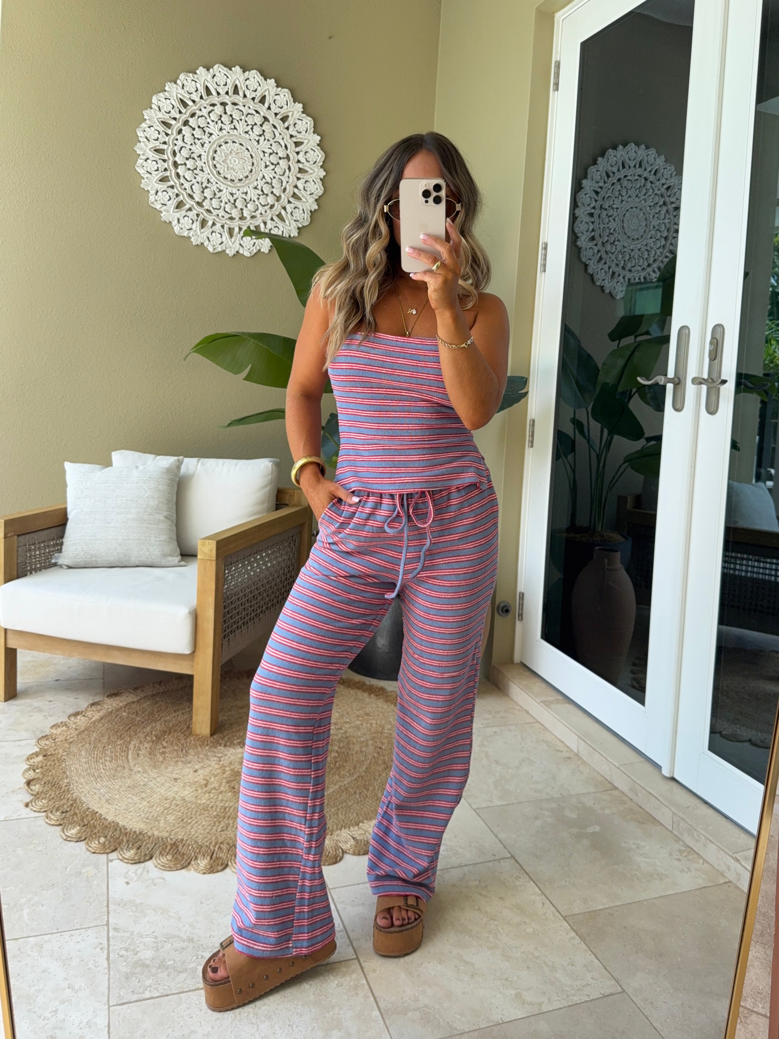 Americana Avenue Striped Set Blue Multi