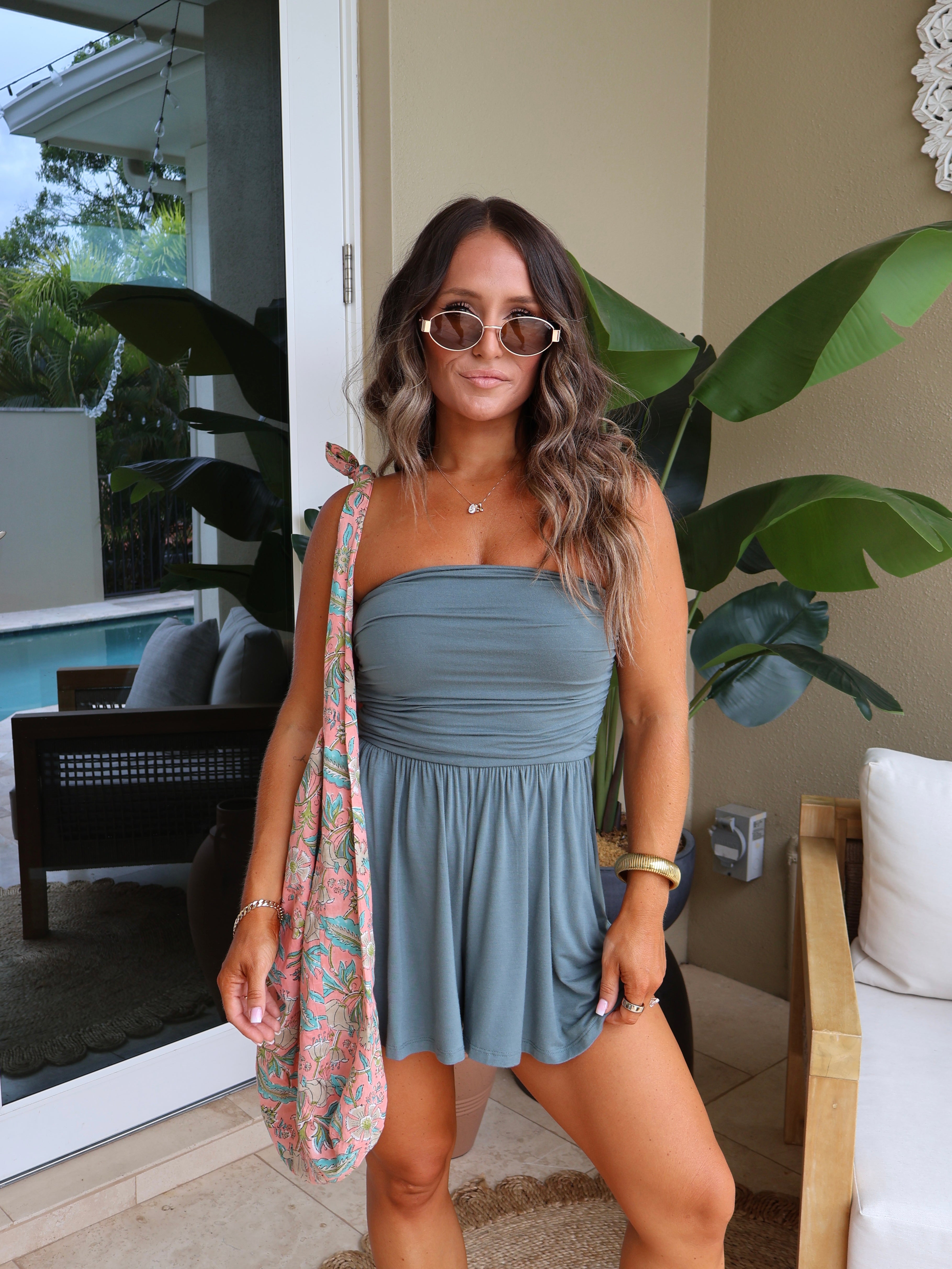 Florida Casual Romper Ash Jade