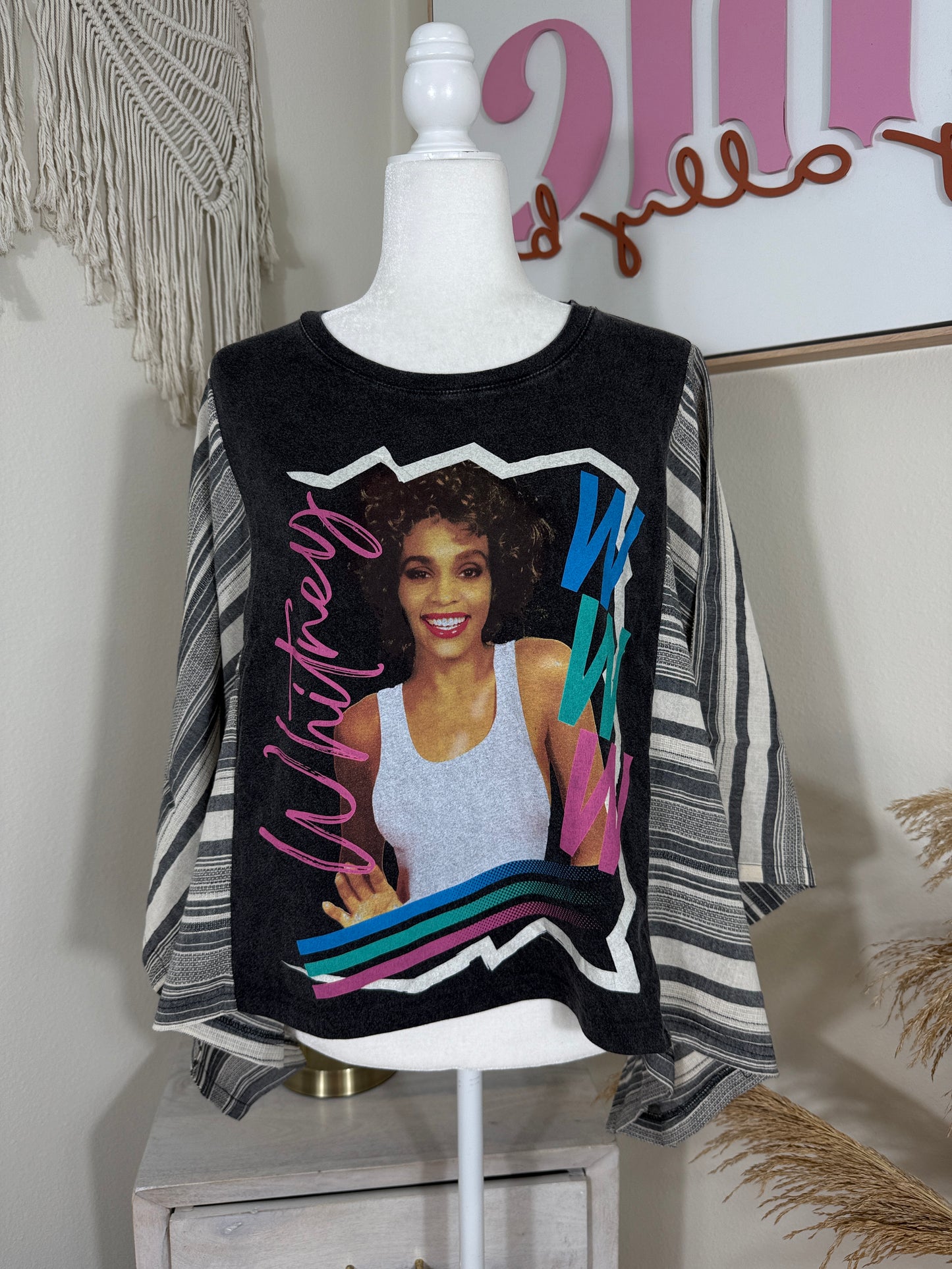Whitney Mix & Match Tee Grey Stripe