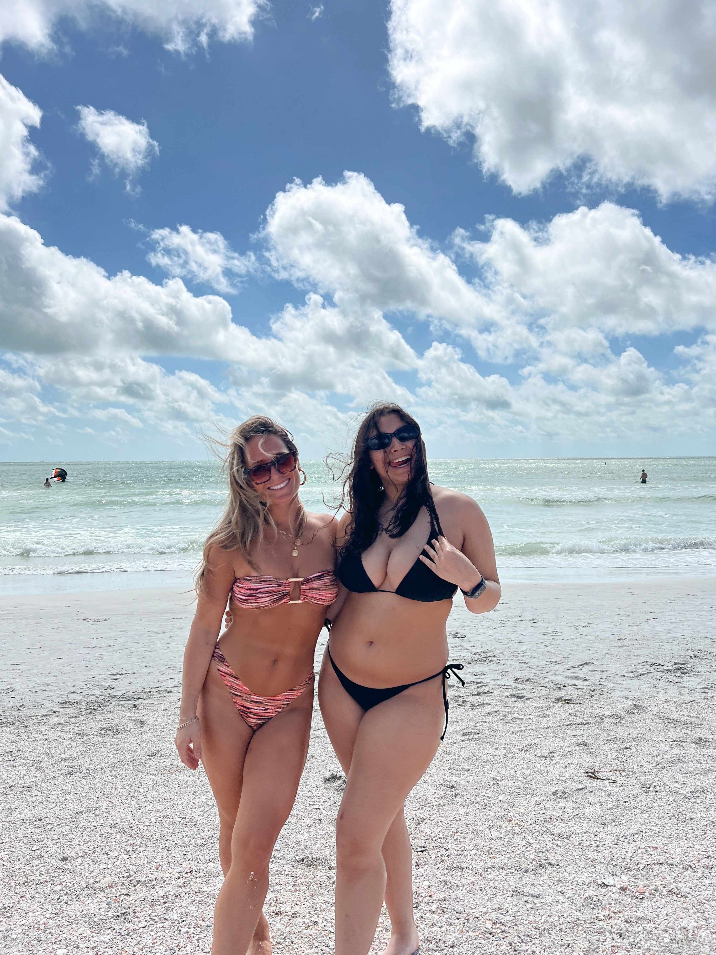 Bora Strapless Bikini Top Pink/Brown