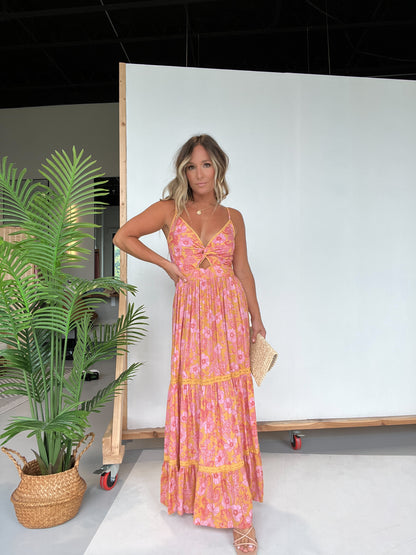 With the Sunflowers Maxi Dress Marigold