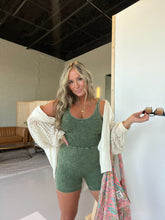 Load image into Gallery viewer, ARMY GREEN LEVEL UP HOT SHOT ROMPER
