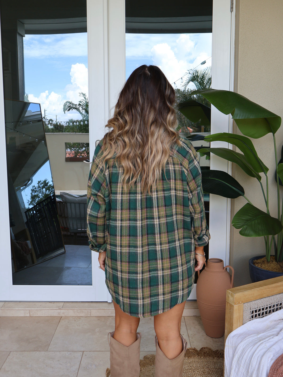Pine Grove Plaid Button-Up Green Multi